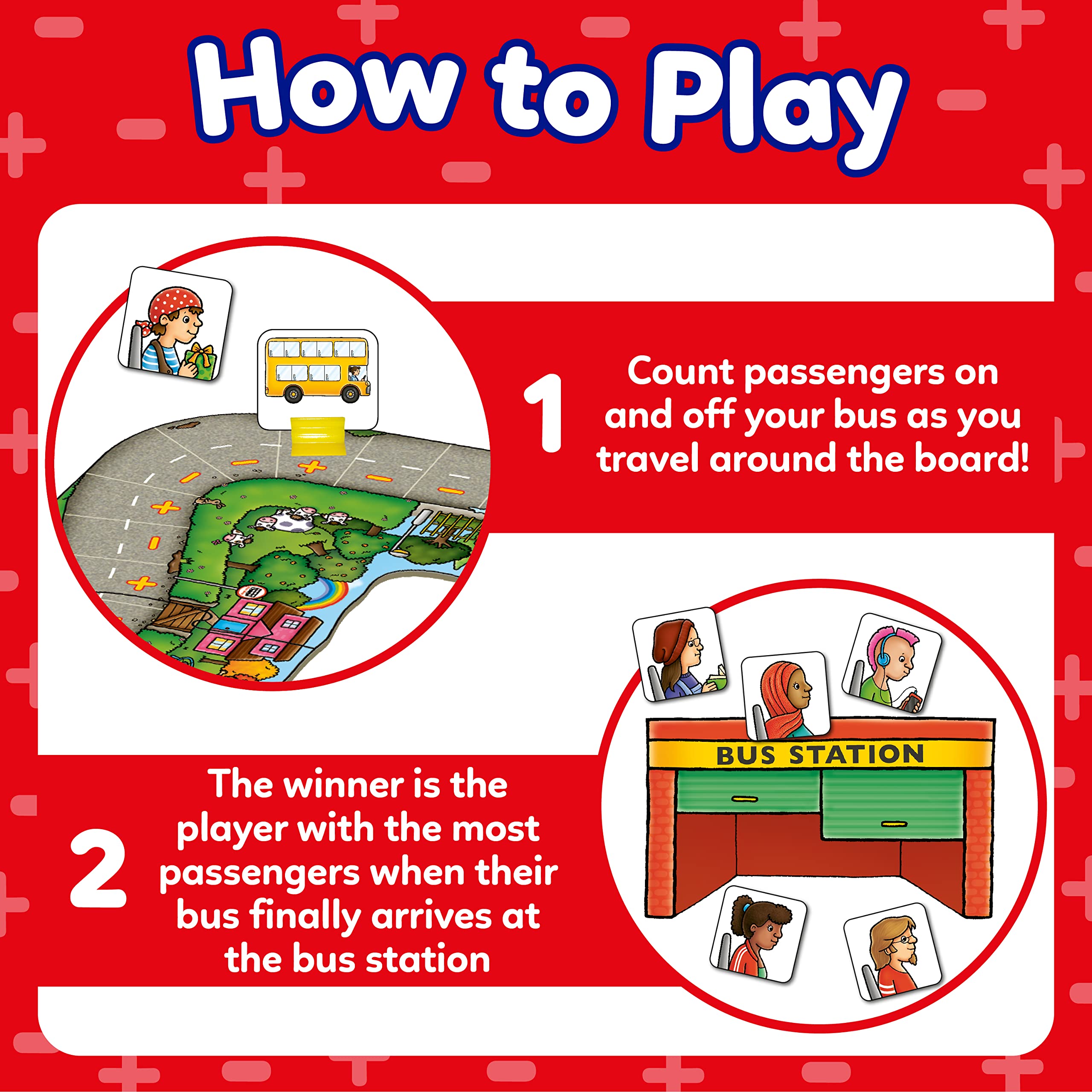 Orchard Toys Bus Stop Game - Educational Addition and Subtraction Board Game for Kids 4-8 3