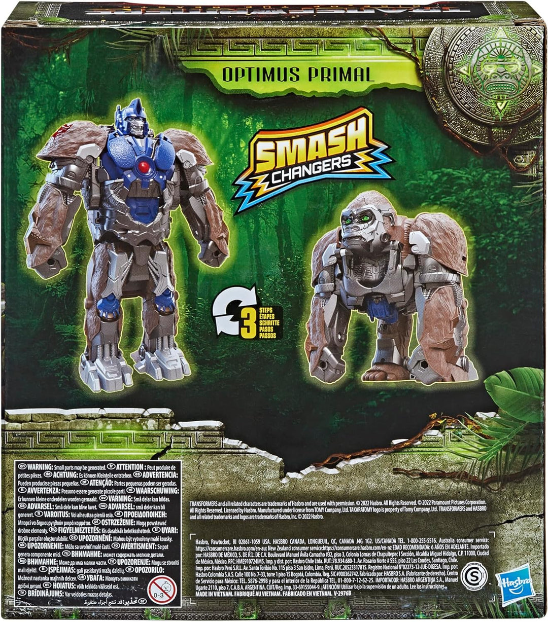 TRANSFORMERS Toys Rise of the Beasts Film, Smash Changer Optimus Primal Action Figure