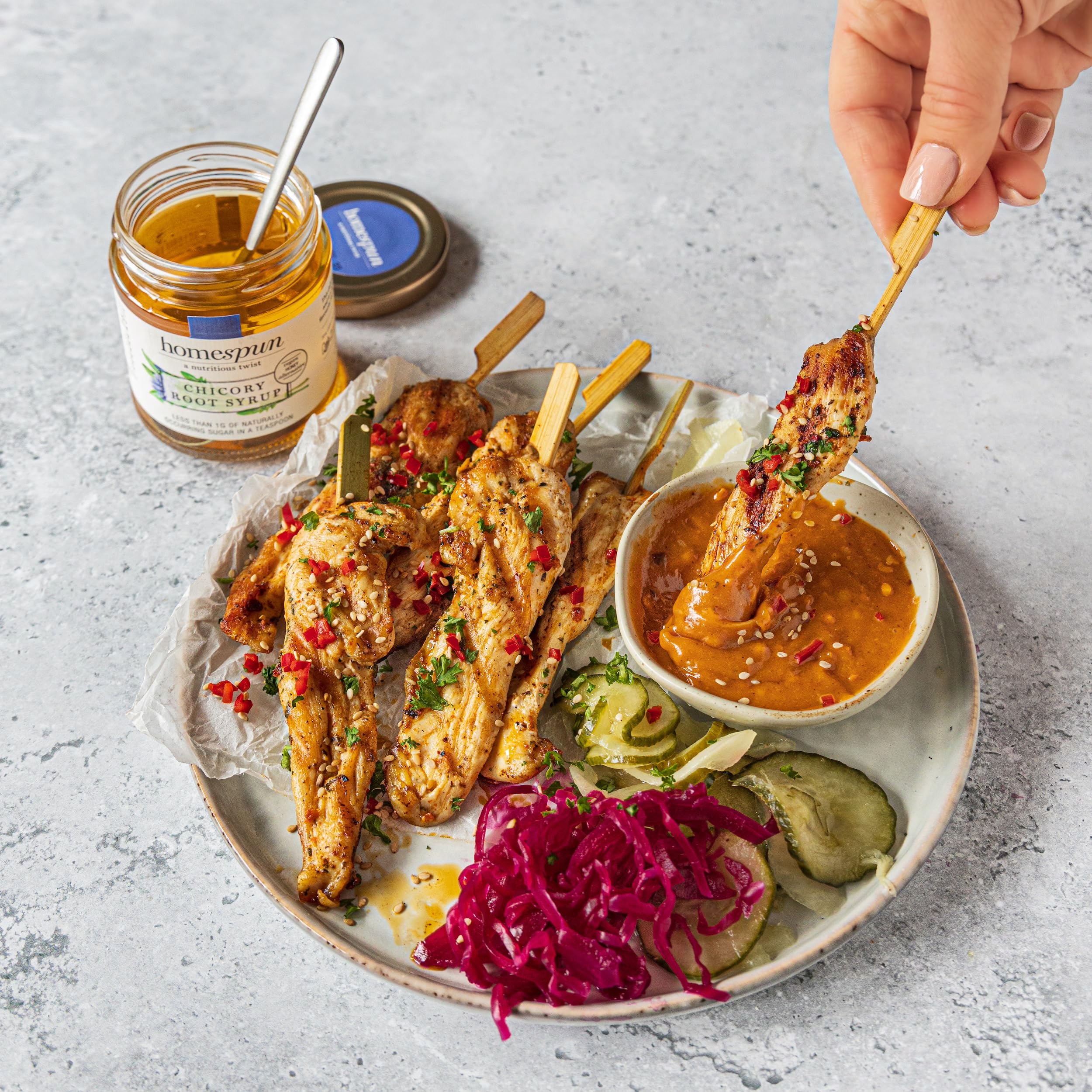 Homs pun Chicory Root Syrup - Keto & Low Carb Sweetener - Low Sugar, Vegan 6