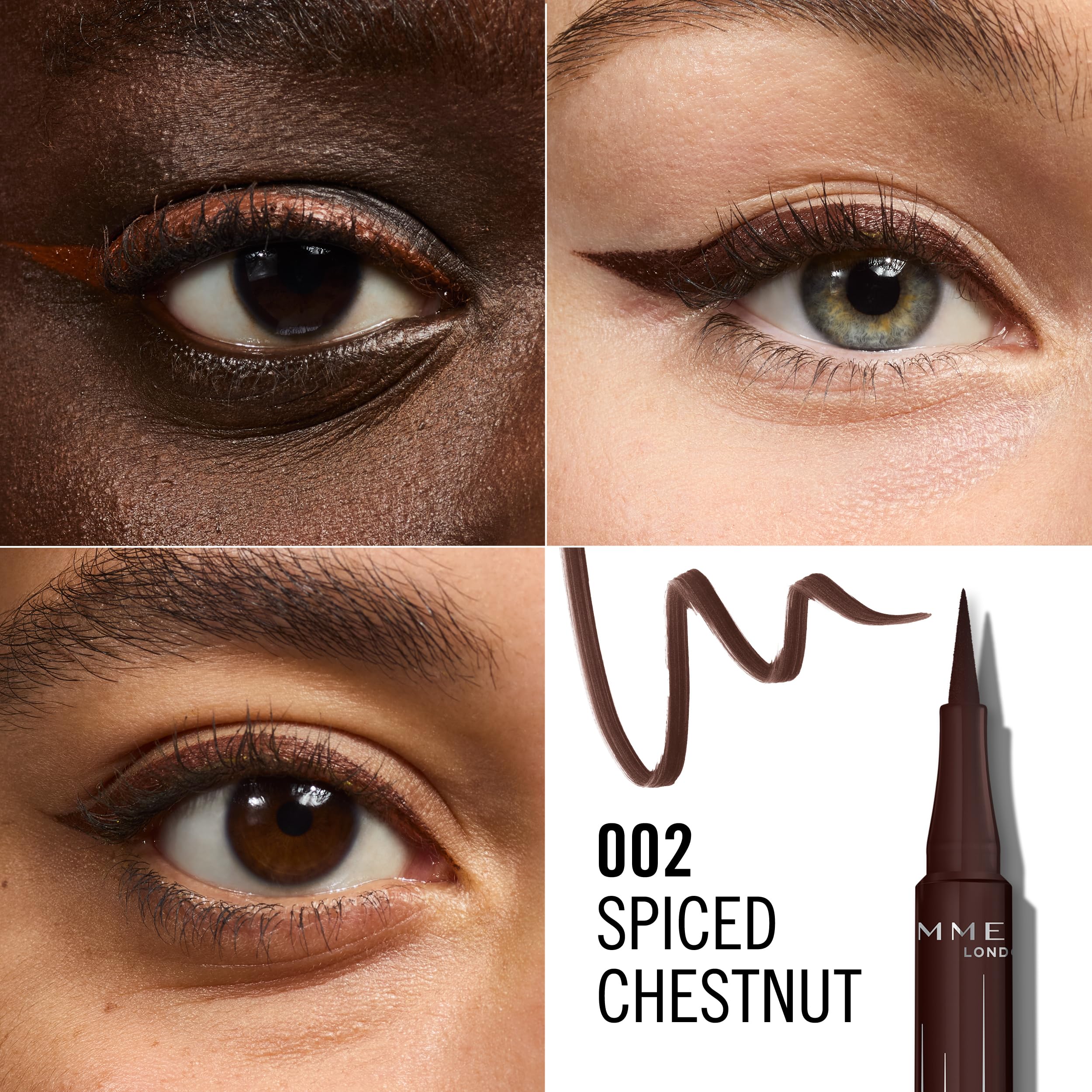 Rimmel Wonder'Ink Precision Liquid Eyeliner Pen (002 Spiced Chestnut) 6