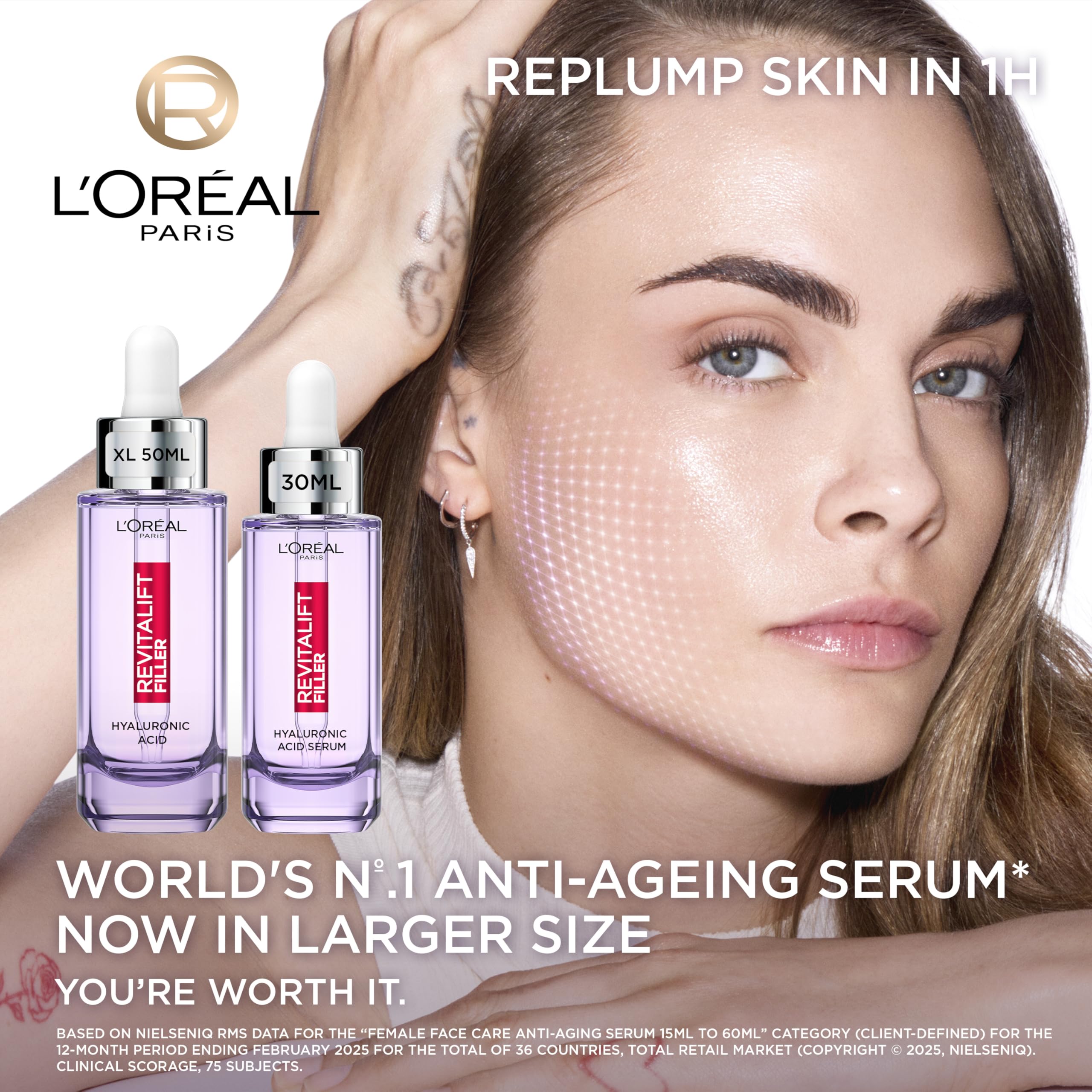 L'Oréal Paris Revitalift Hyaluronic Acid Serum - Anti-Wrinkle Dropper Serum, 50ml 7