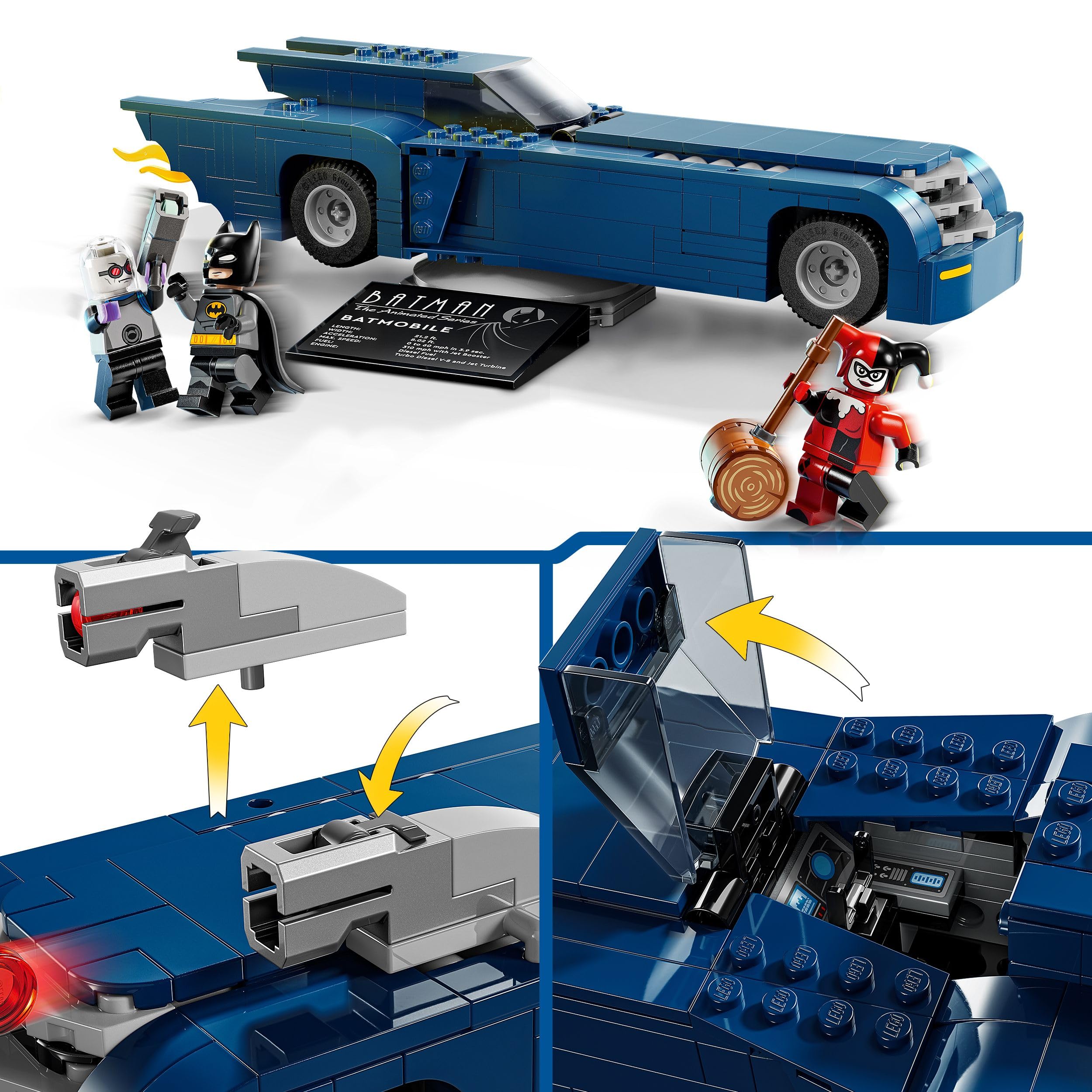 LEGO DC Batman with the Batmobile vs. Harley Quinn & Mr. Freeze - Building Set for 8+ Years 11
