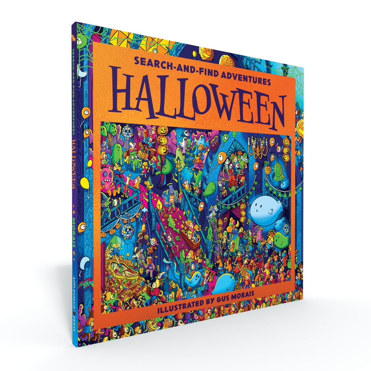 Applesauce Press Halloween Search-and-Find Adventures - Interactive Halloween Activity Book for Ages 8+