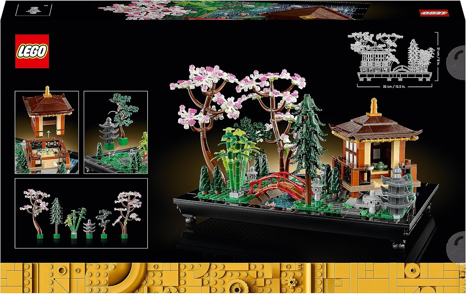 LEGO 10315 Icons Tranquil Garden - Botanical Zen Garden Building Kit for Adults 4