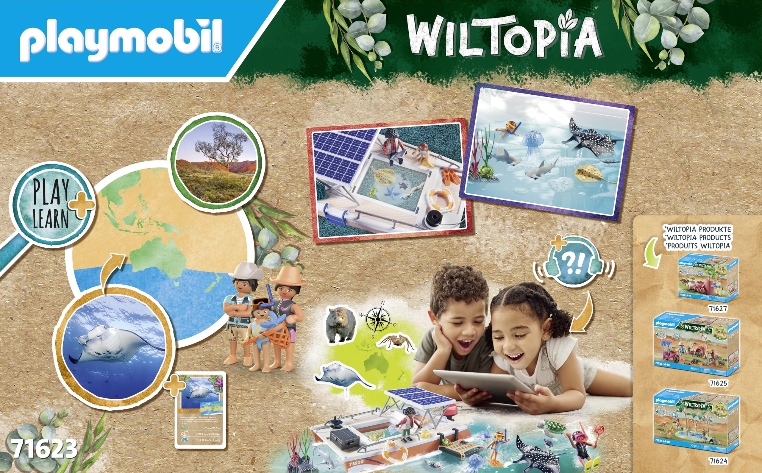 Playmobil Coral Reef Examination Set - Educational Underwater Playset for Kids 4+ 5