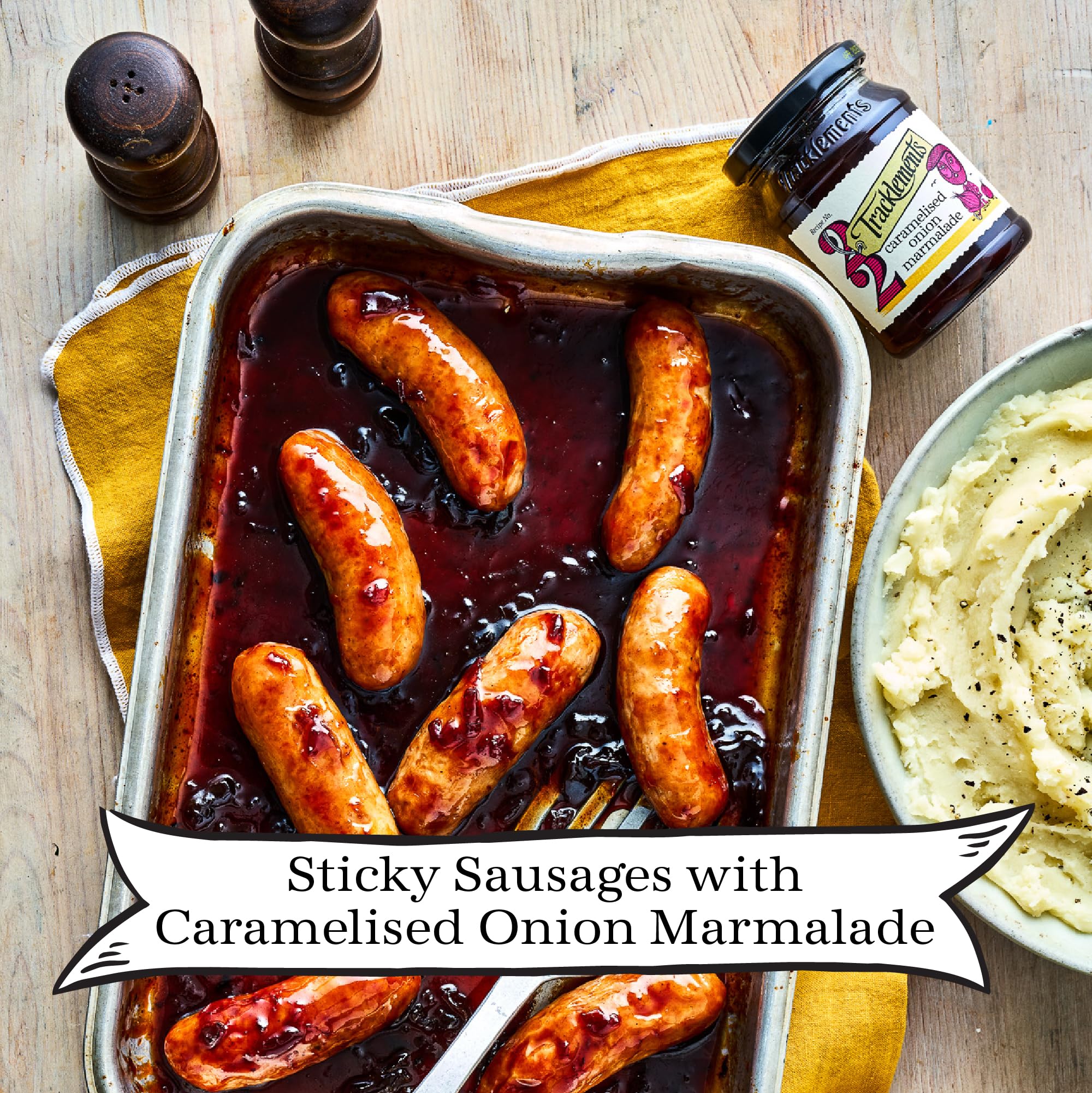 Tracklements Caramelised Onion Marmalade - Vegan Friendly, Gluten Free, 345g Jar 5