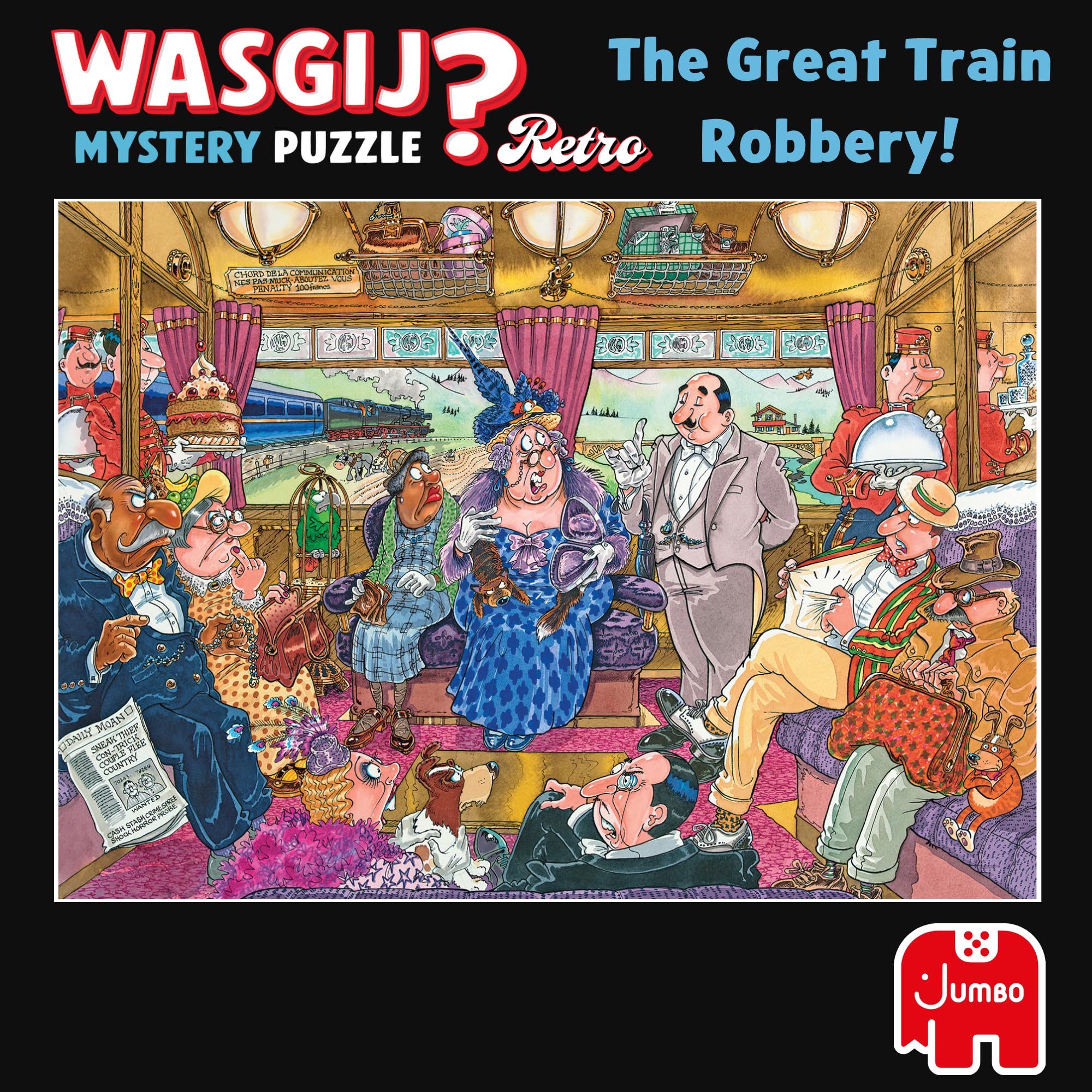 Wasgij Retro Mystery 9: The Great Train Robbery - 1000 Piece Puzzle for Adults 4