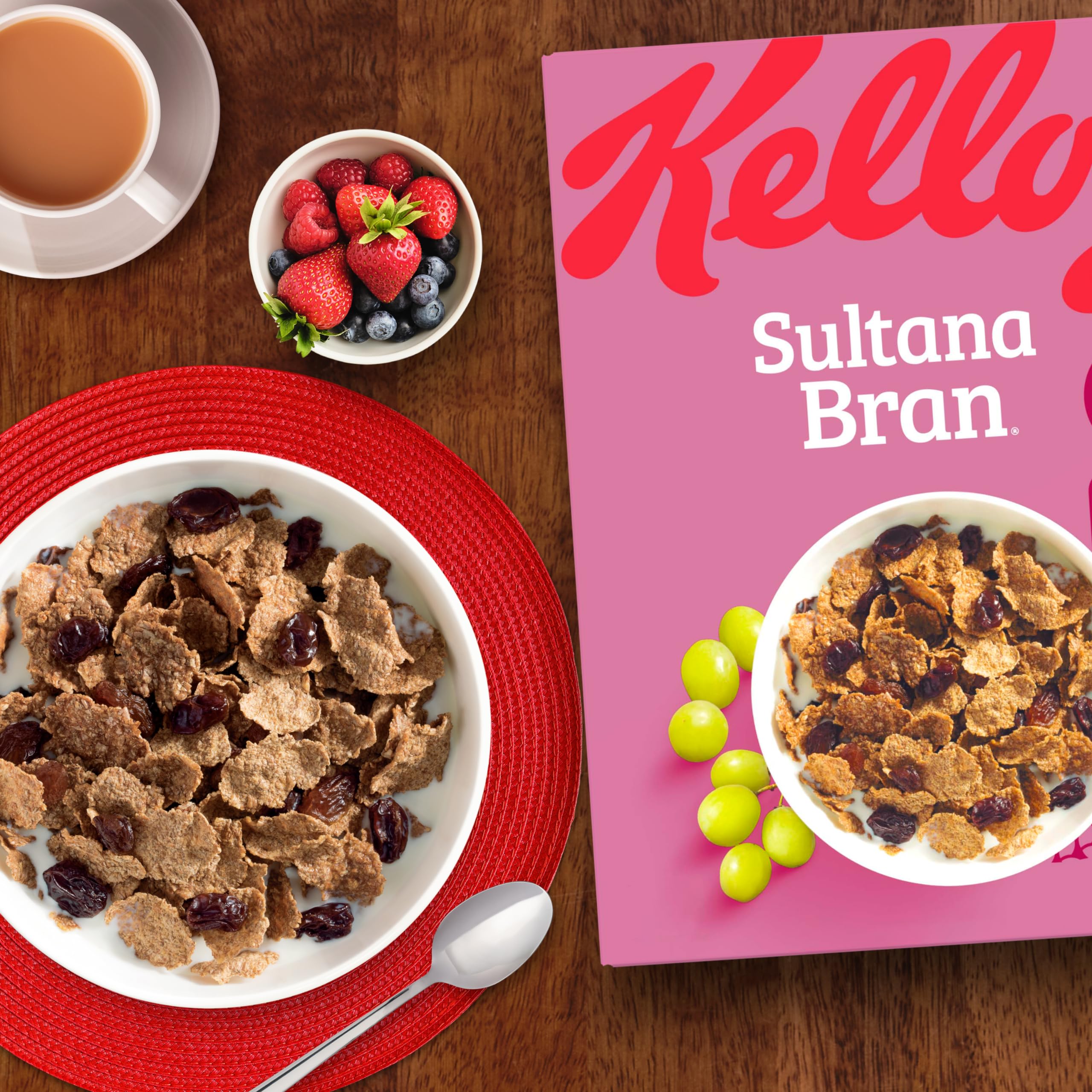 Kellogg's All-Bran Sultana Bran Cereal 500g with Whole Wheat Flakes & Sultanas 4