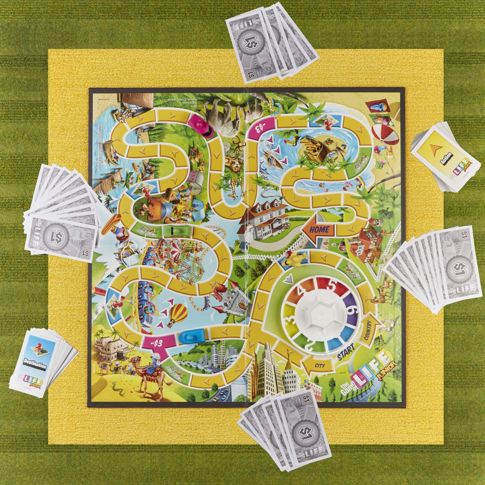 Hasbro Gaming The Game of Life Junior Board Game for Kids From Age 5, Game for 2 to 4 Players 9