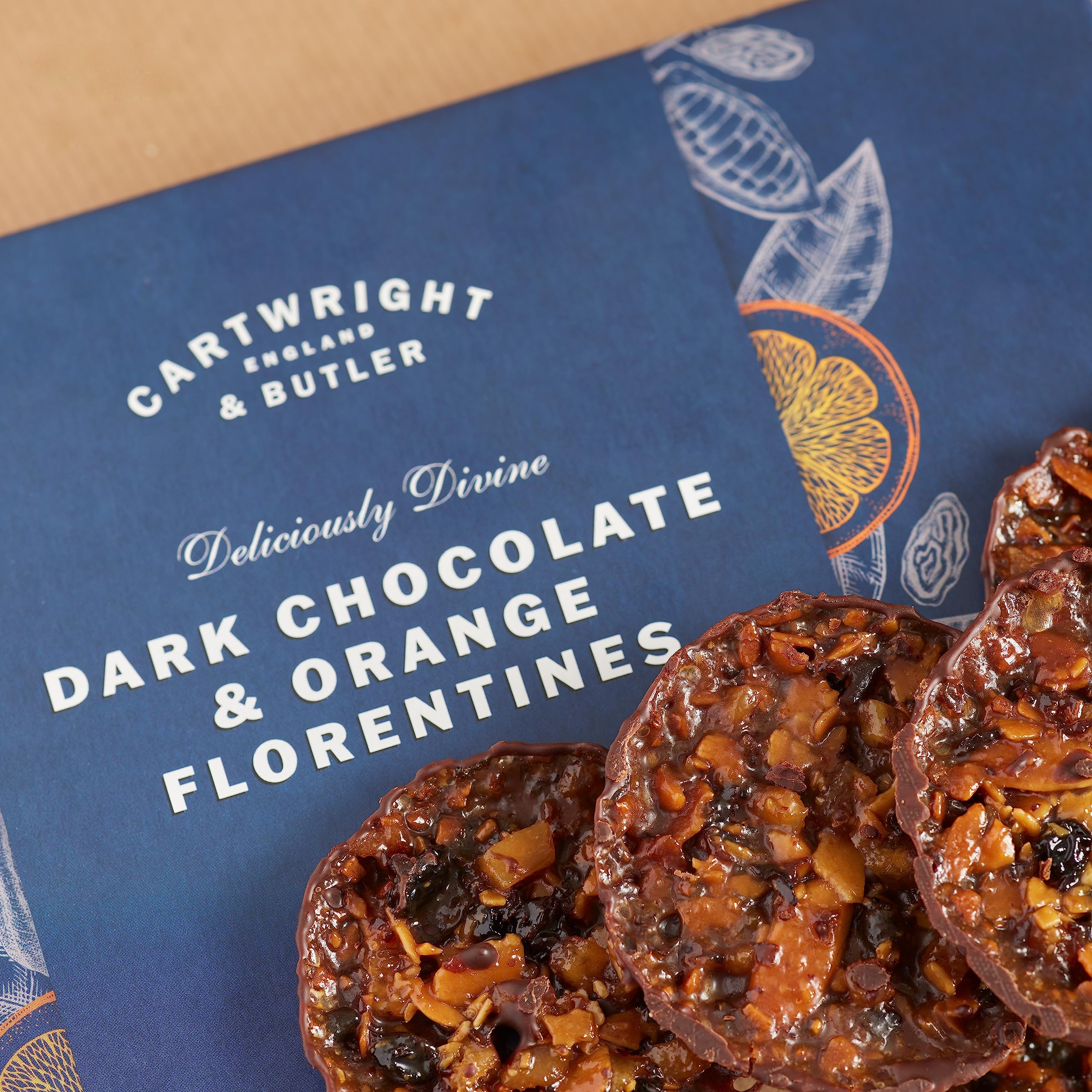 Cartwright & Butler - Dark Chocolate & Orange Florentines
