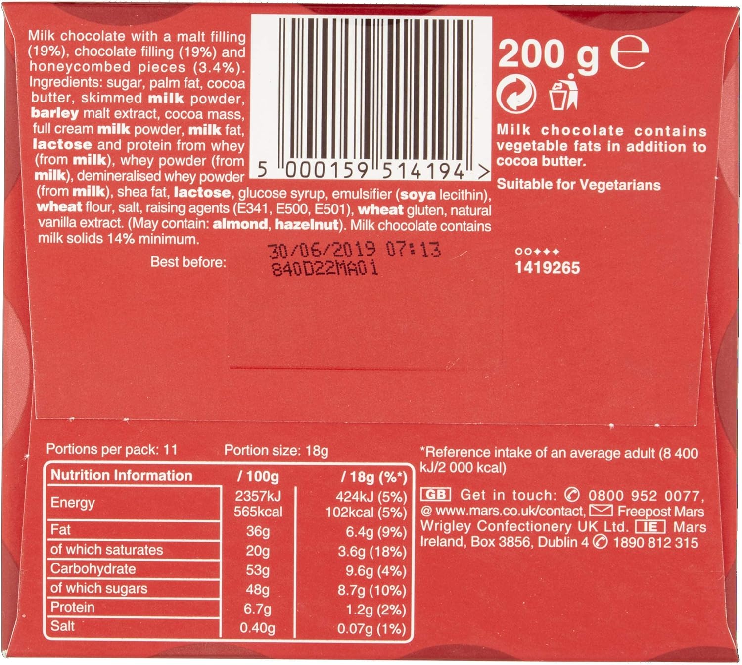 Maltesers Truffles Milk Chocolate Gift Box of Chocolates 200g 14