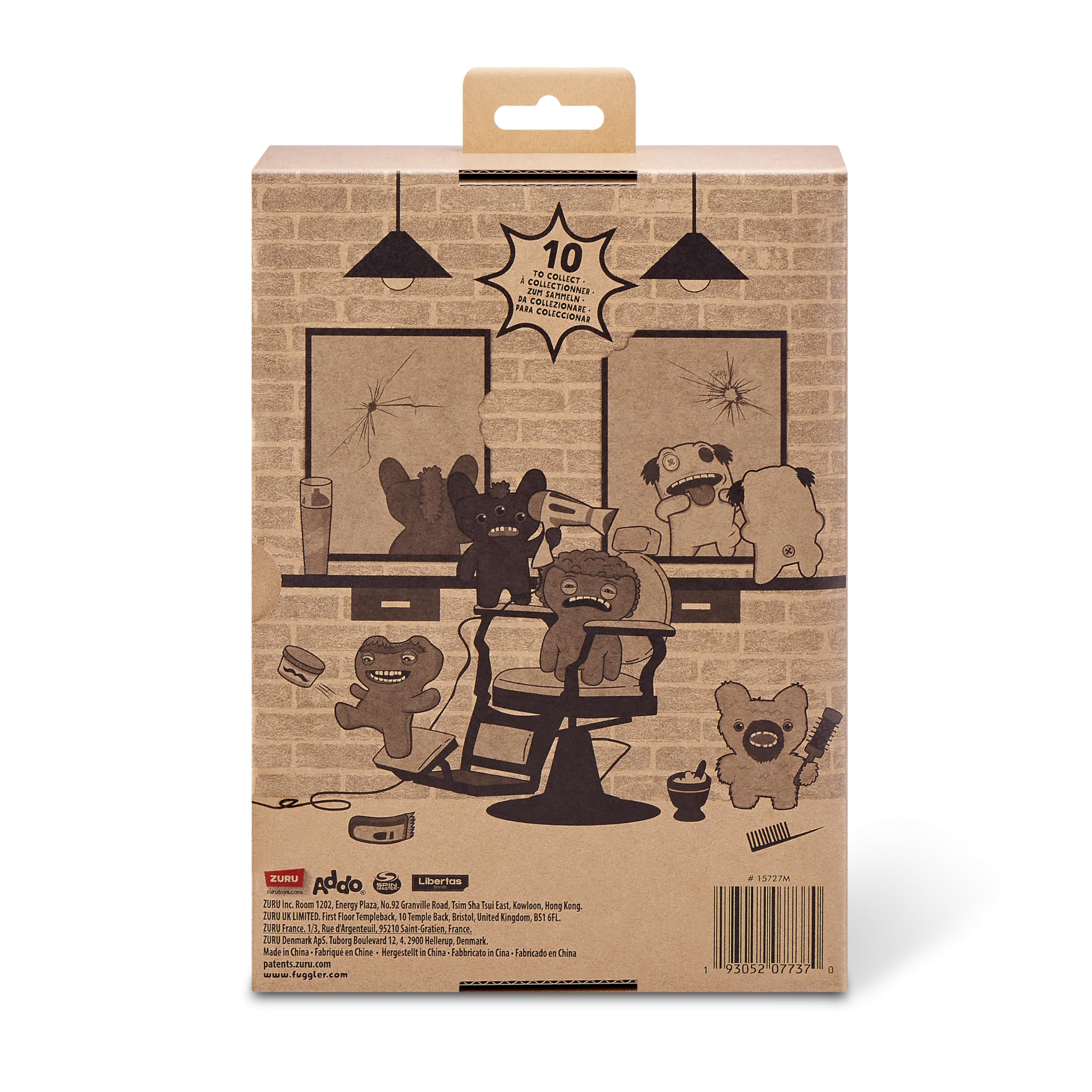 Fuggler Hairy Fuggs 2-Pack - 9-inch Funny Ugly Monster Plush Toys for Kids 4+ 6