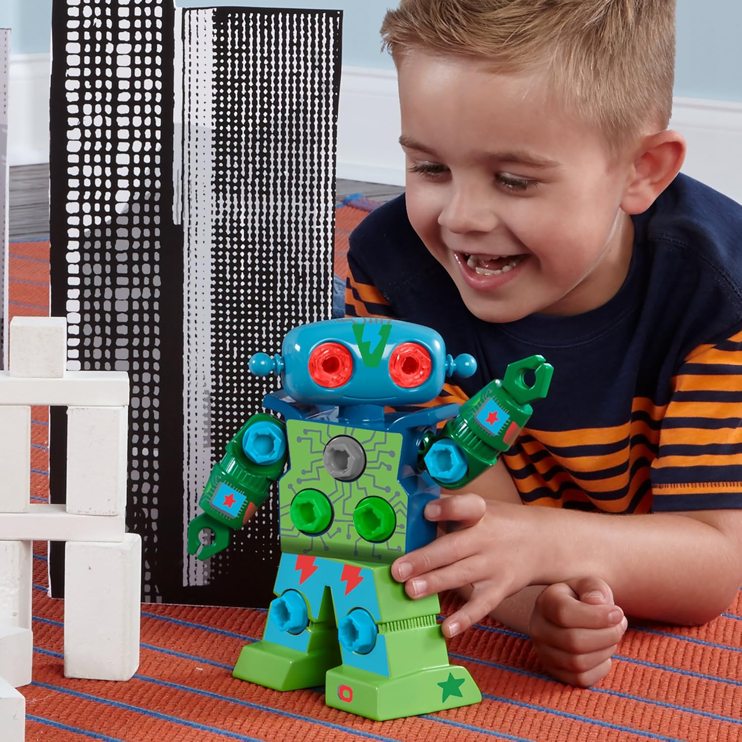 Learning Resources Design & Drill Robot - Building Toy for Fine Motor Skills & STEM Learning 8