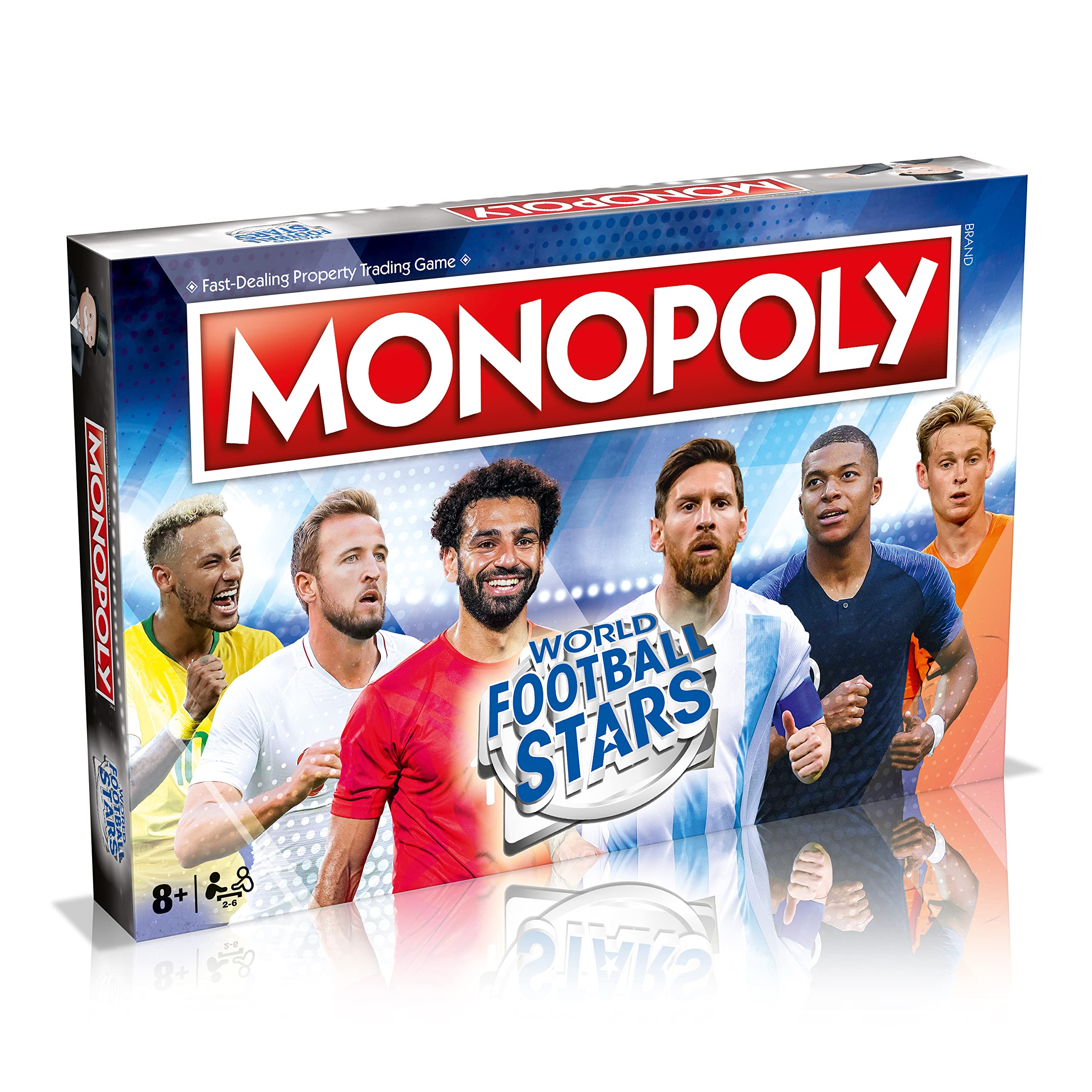 Winning Moves World Football Stars Monopoly Board Game – Blue