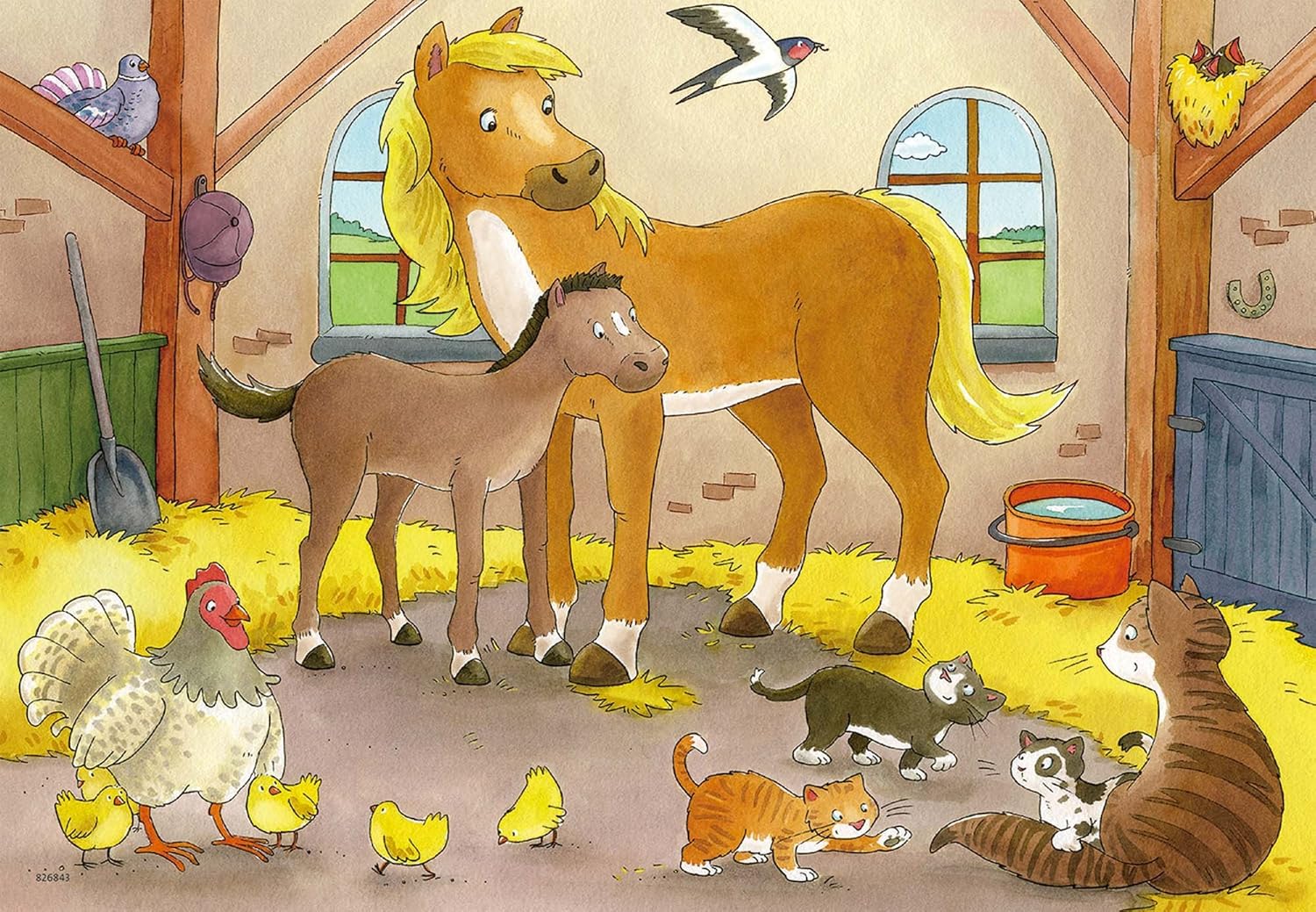 Ravensburger 07590 2x12-Piece Farm Animals Kids Puzzle - Educational Jigsaw for Children 3 Years and Up 9