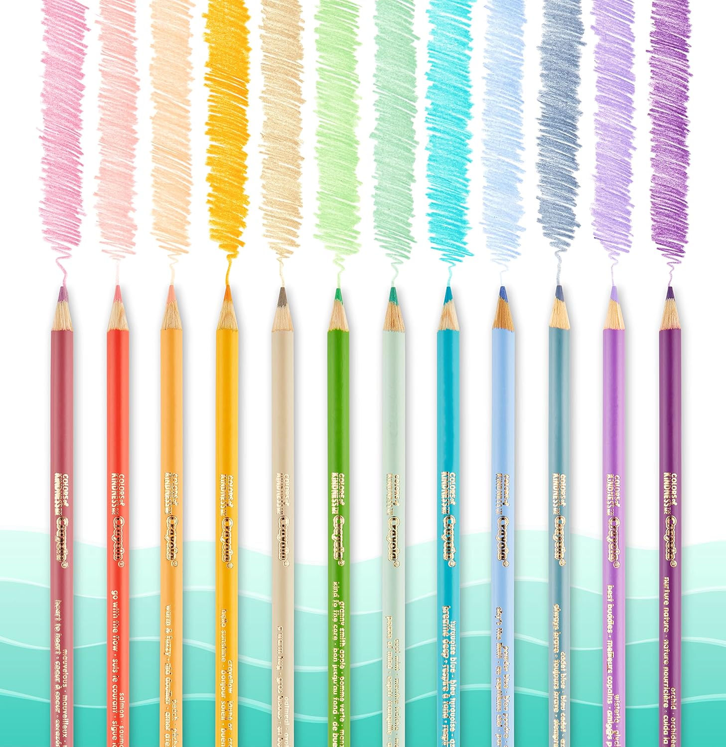 CRAYOLA Colors of Kindness Colored Pencils - Assorted Pastel Colors (Pack of 12) 4