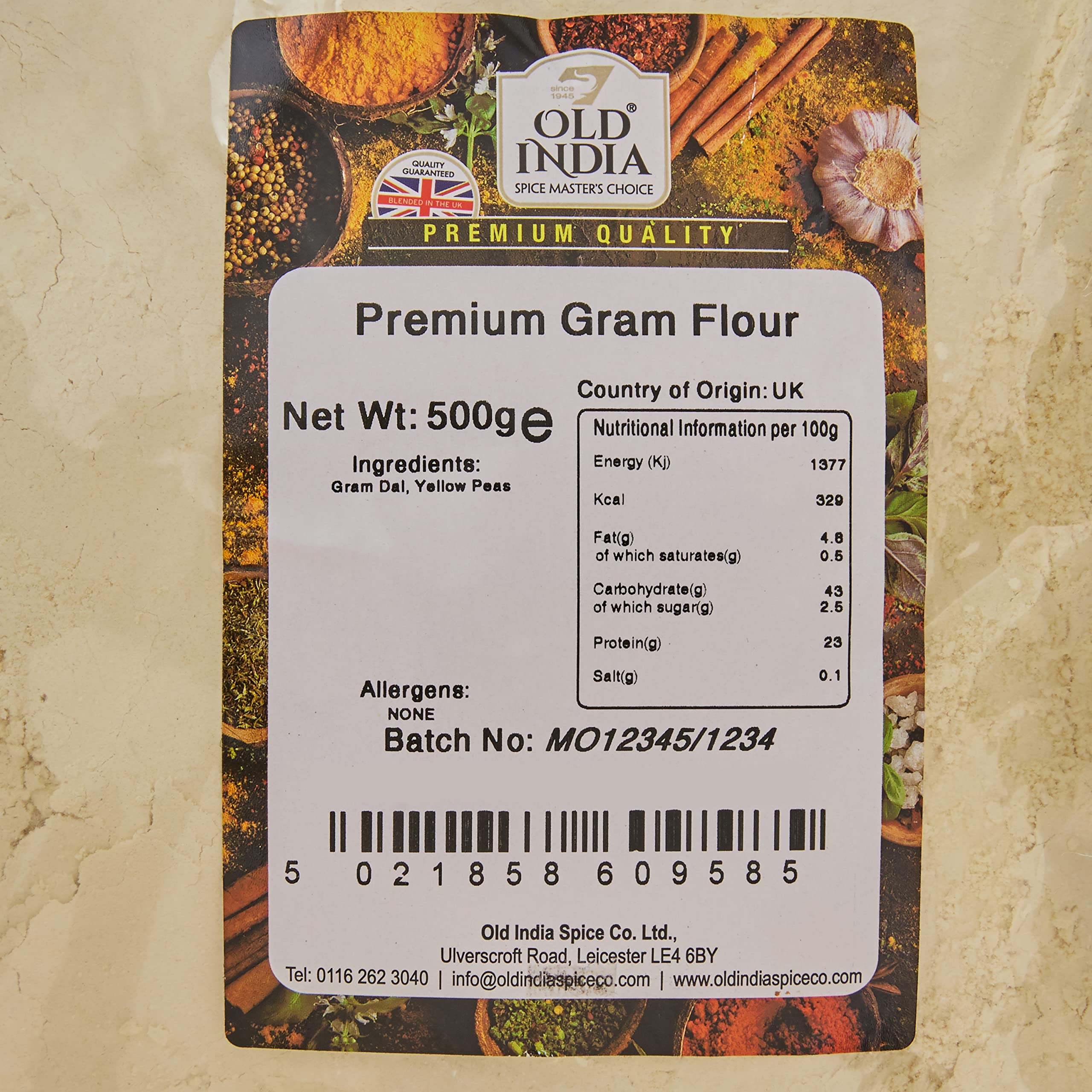 Old India Premium Gram Flour 500g 5