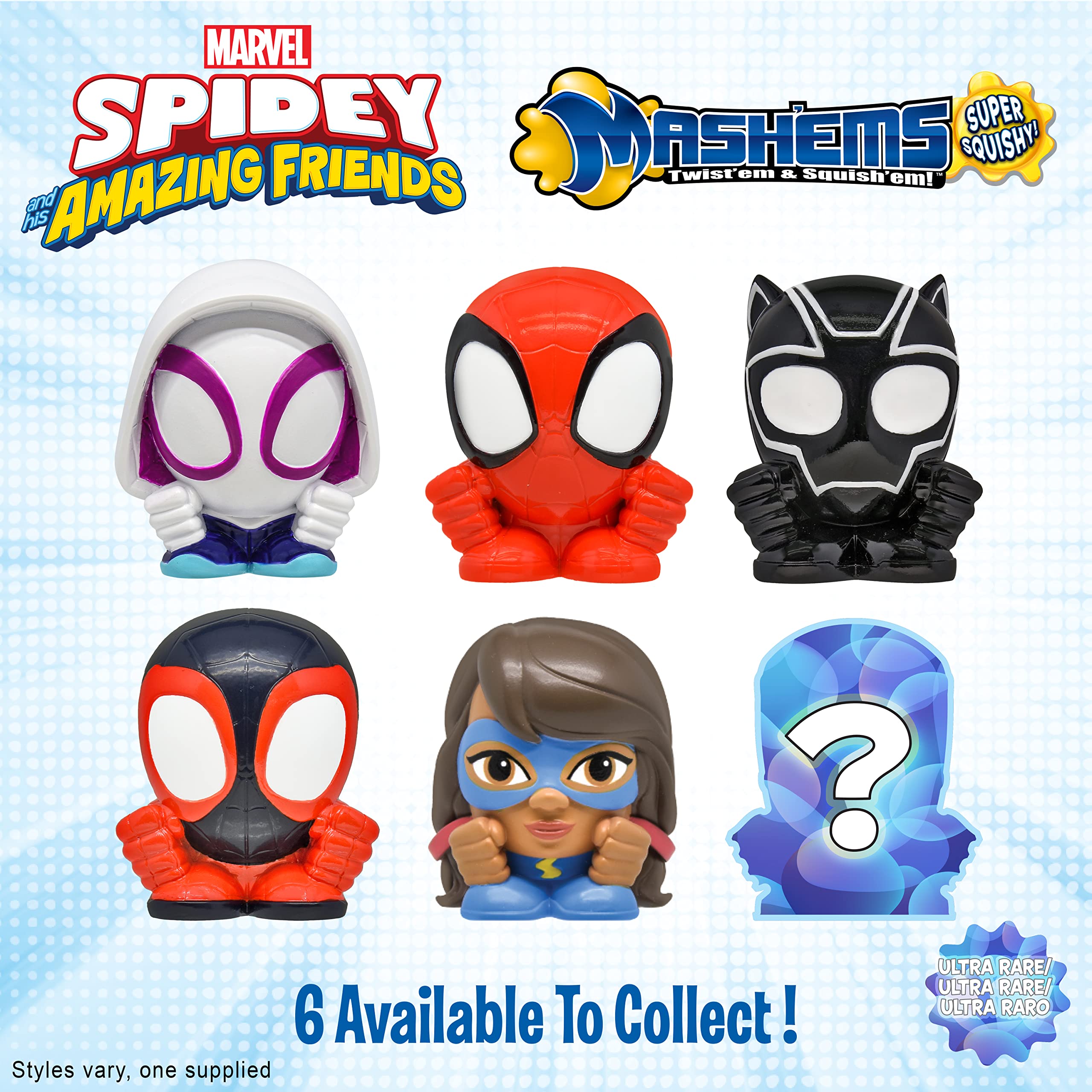 Mash"ems Spidey and His Amazing Friends - Squishy Collectible Capsule, Styles May Vary 6