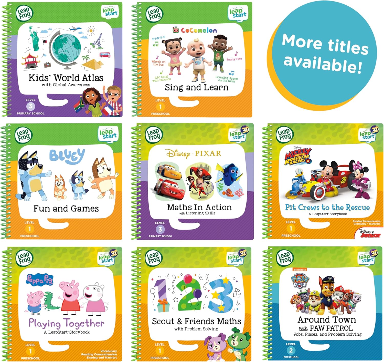 LeapFrog LeapStart Level 1 CoComelon Sing and Learn Book - Interactive Educational Toy for Ages 2-5 3