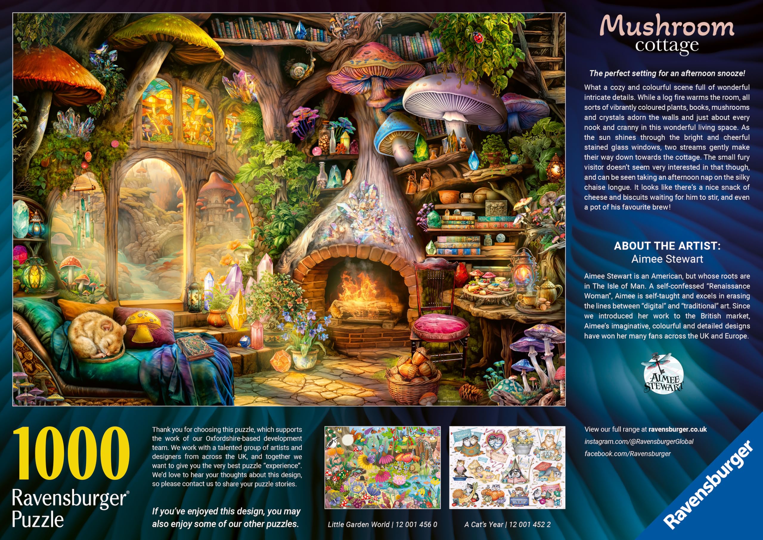 Ravensburger Mushroom Cottage 1000 Piece Jigsaw Puzzle 6