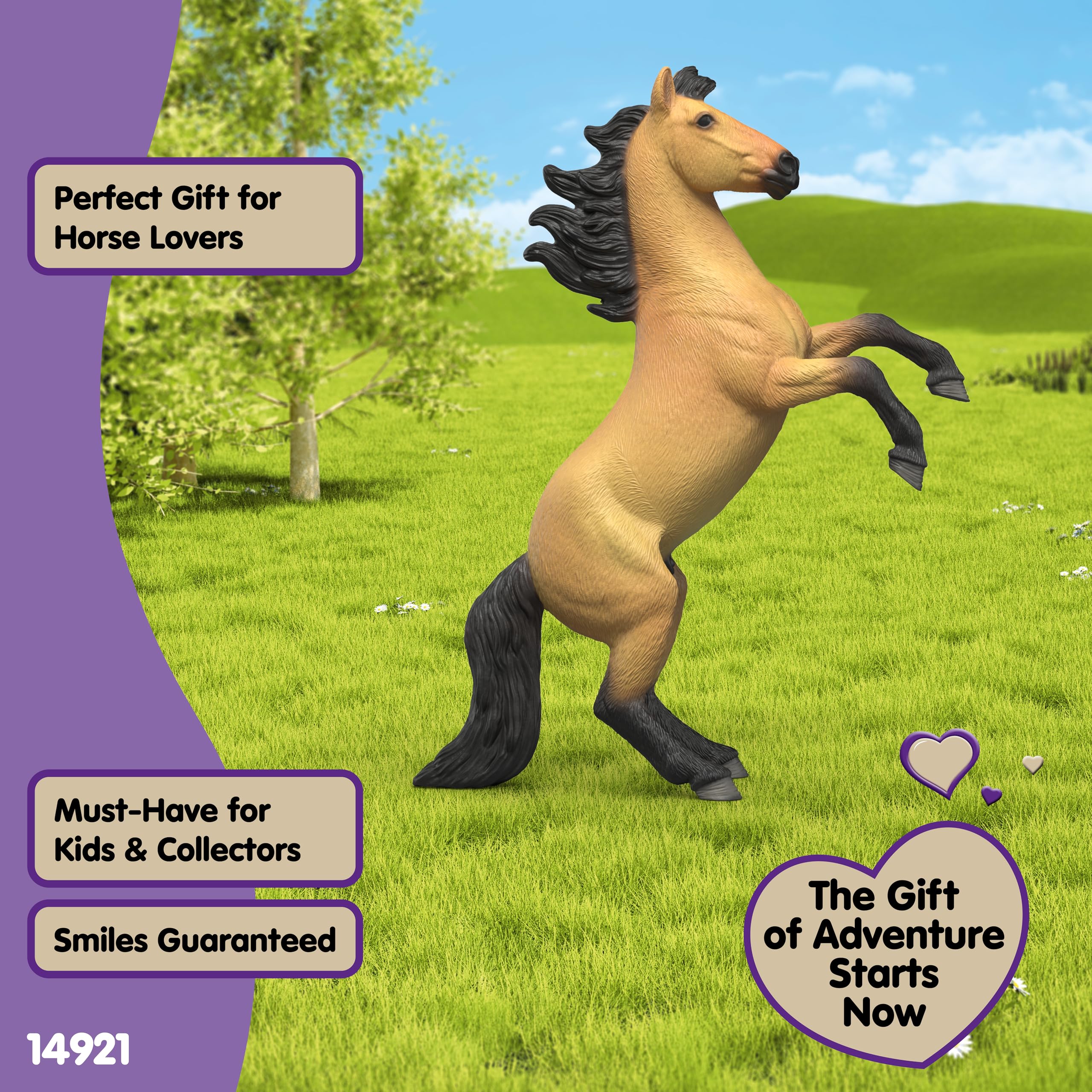 Schleich Horse Club - Mustang Stallion 14921 | Realistic Detail | Ages 5+ 7