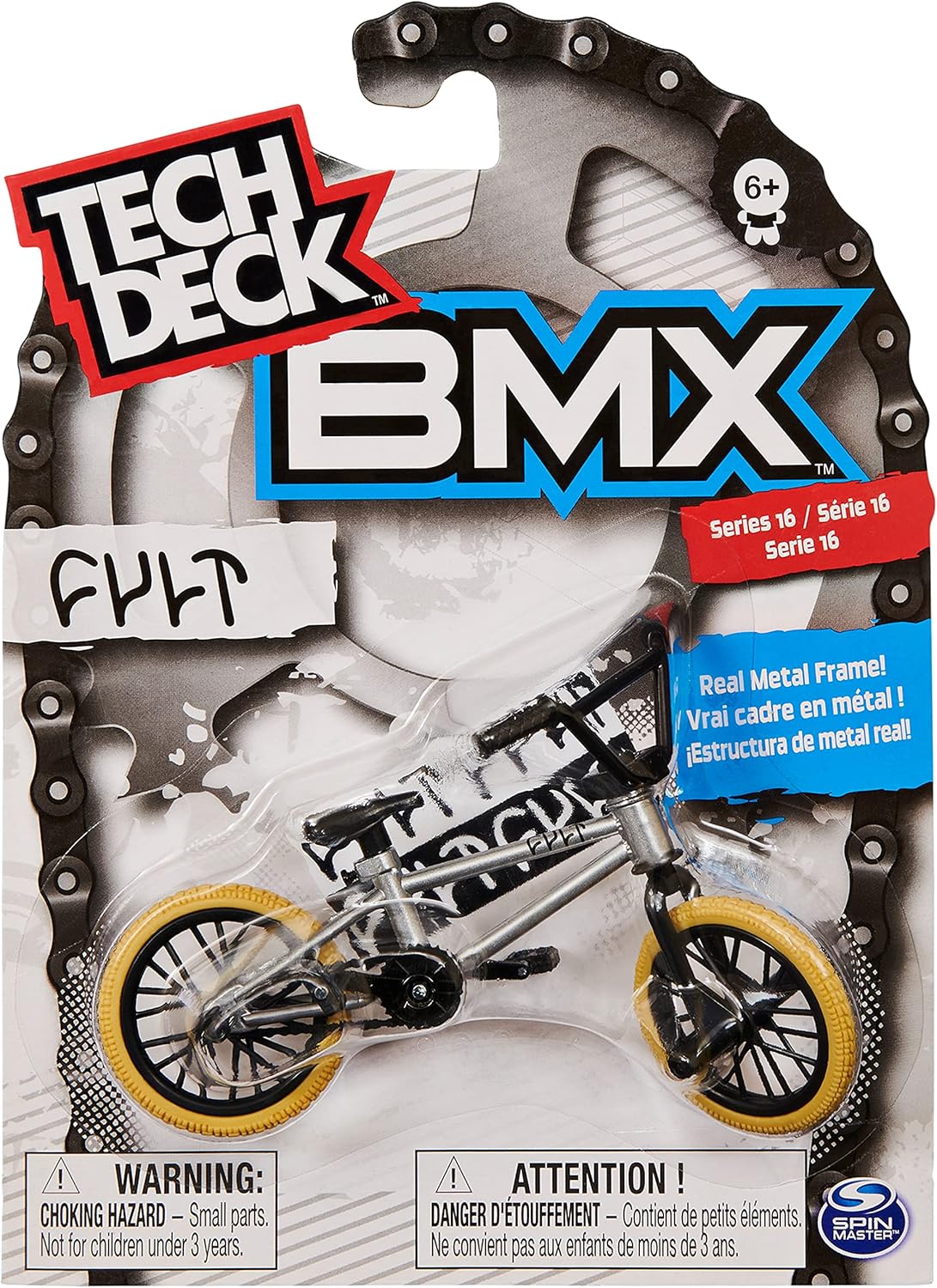 Tech Deck BMX Fingerbike – authentische Miniaturnachbildung mit Trick-Lenker (Stil kann variieren) 8