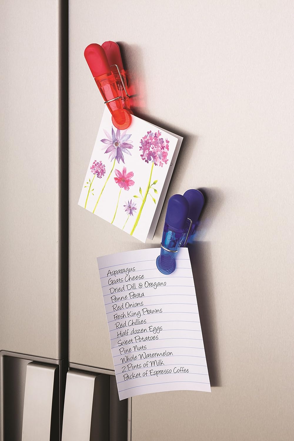 KitchenCraft KCCLIPPK7 Magnetic Clips for Food Bags and Memos, Plastic, Assorted Colours, Set of 7 5