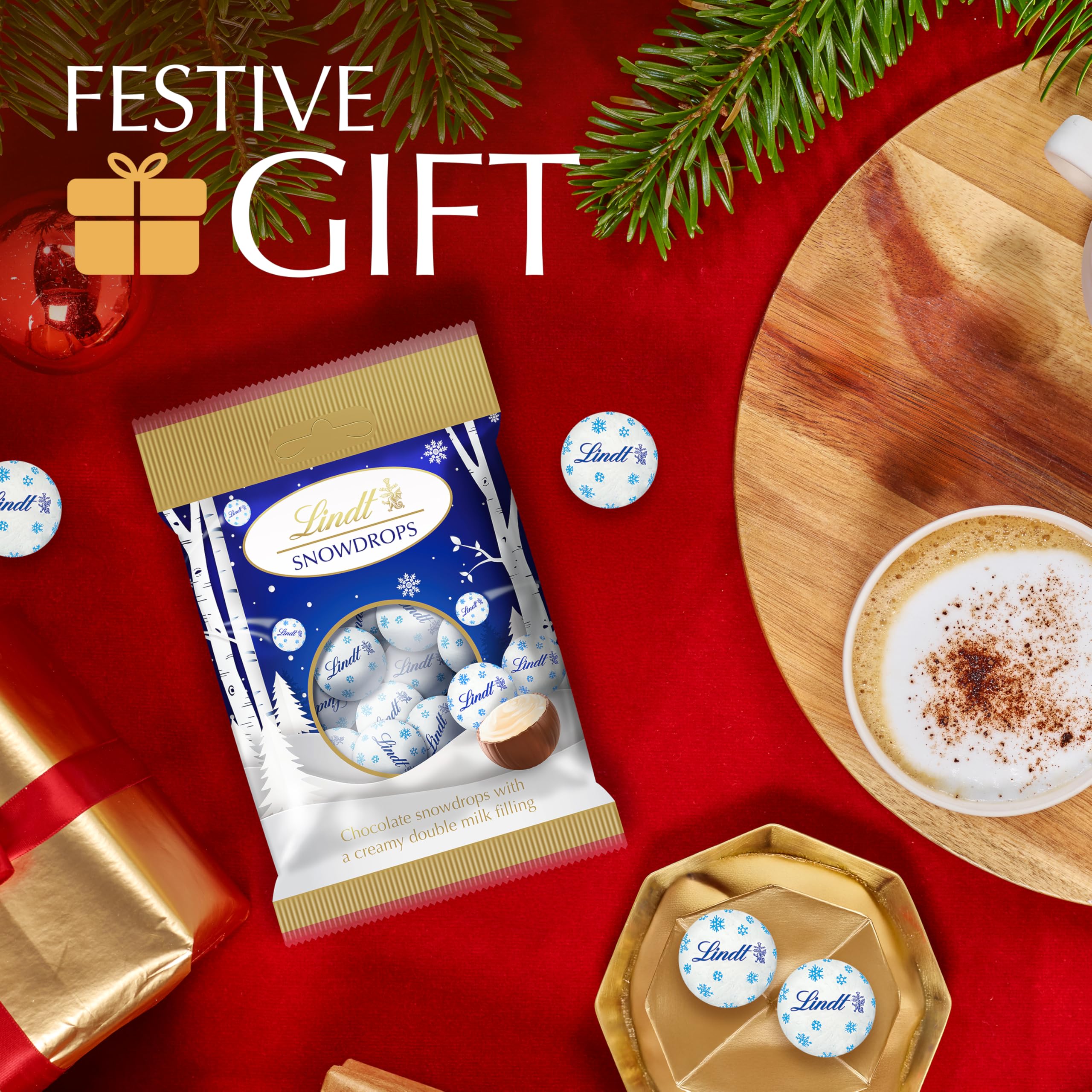 Lindt Schneeglöckchen Milch- und weiße Schokoladentrüffel – 70 g – Weihnachtsgeschenk 2025 3