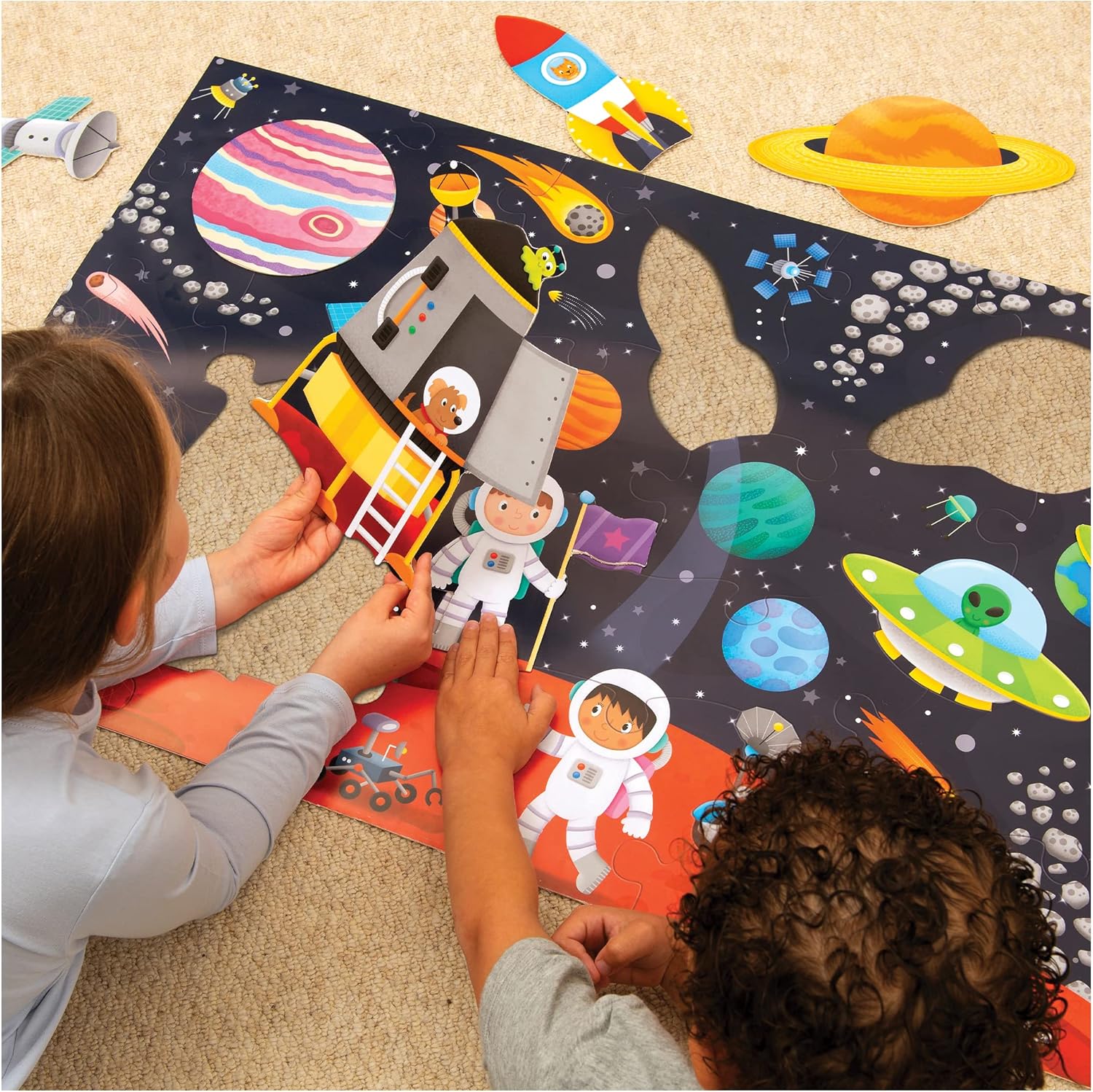 Galt Giant Floor Puzzle - Space, 30-Piece Educational Puzzle for Kids Ages 3-6 5