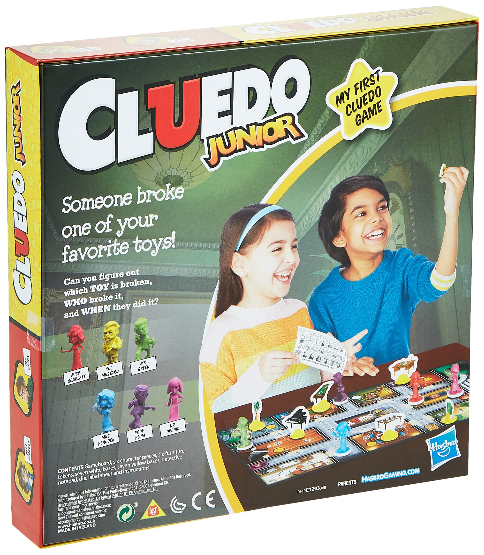 Hasbro Gaming Clue Junior Board Game for Kids Ages 5 and Up - Case of the Broken Toy Mystery 5