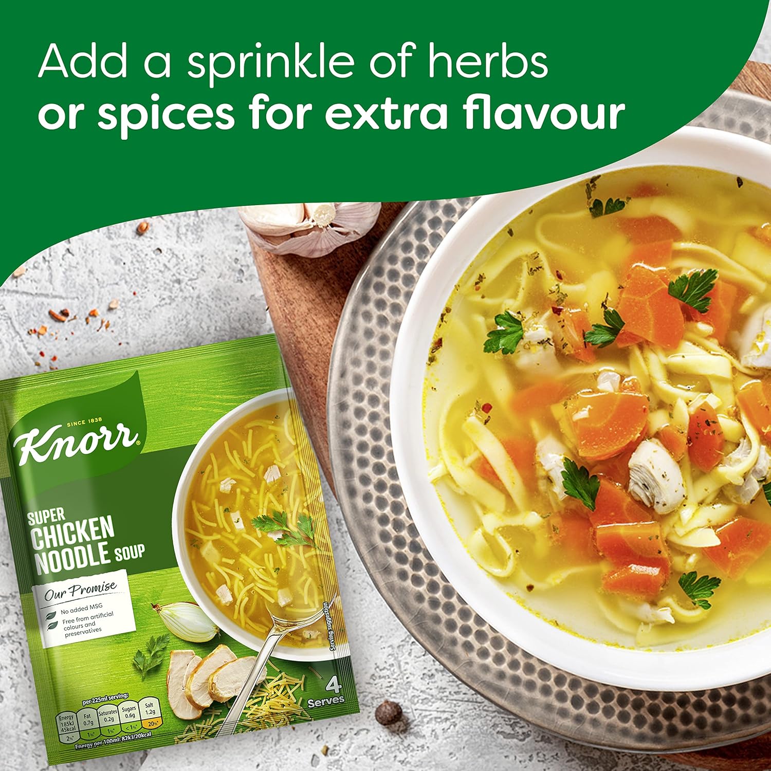 Knorr - Super Chicken Noodle Soup Mix 51 g (4 Portionen) 7