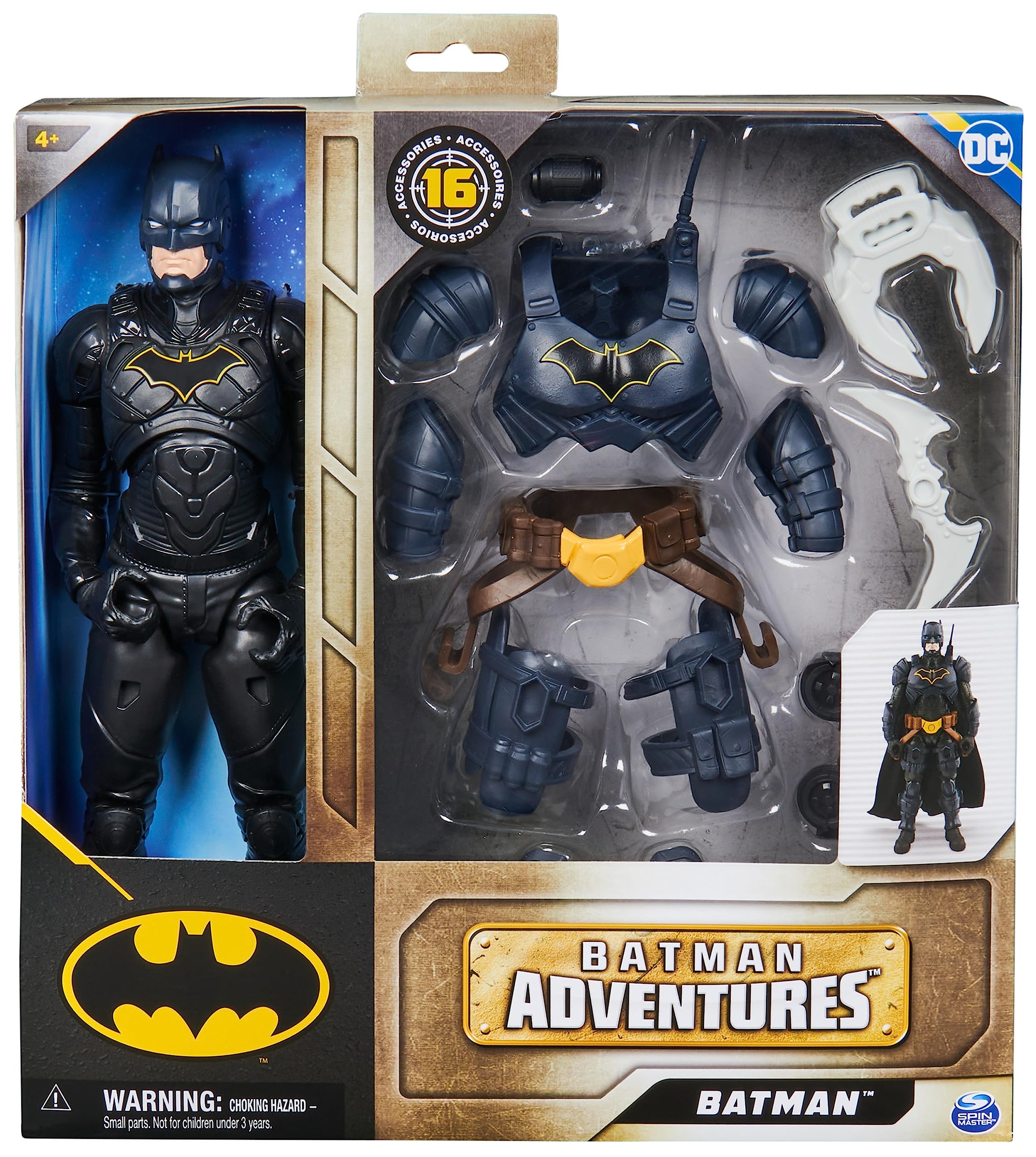 DC Comics Batman Adventures Action Figure with 16 Armor Accessories | 17 Points of Articulation 3