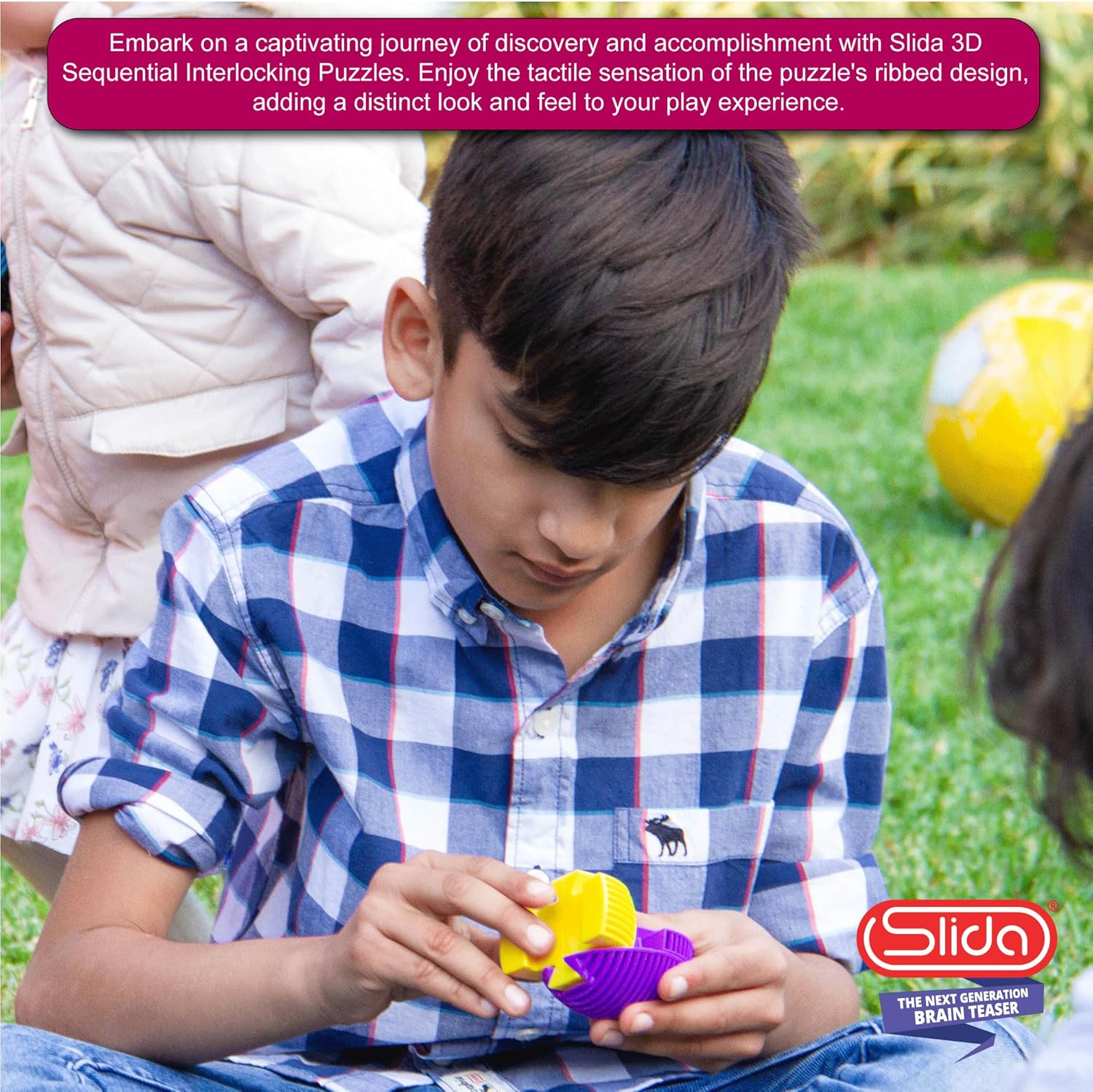 Slida 3D Puzzle Ball - Classic Sphere Brain Teaser for Ages 6+ 9