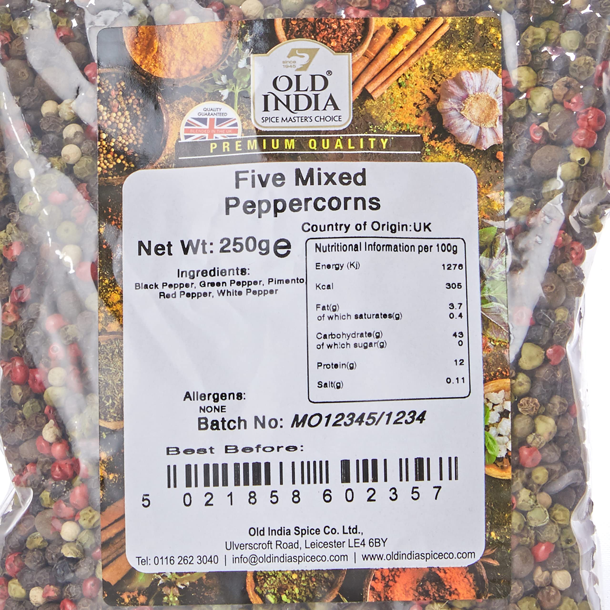 Old India Five Mixed Peppercorns 250g 3