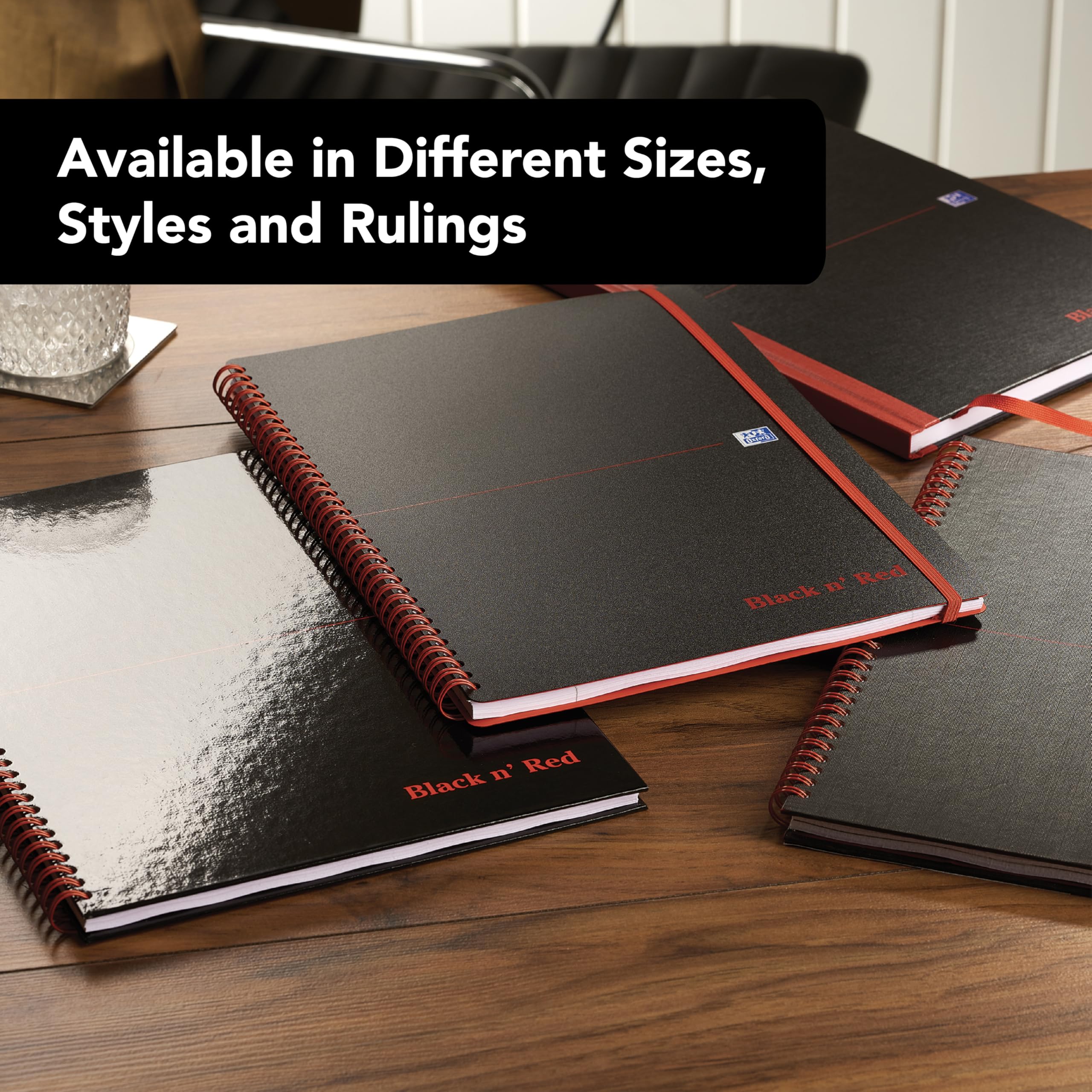 Black n' Red A4 Hardback Composition Notebook | Narrow Ruled with Margin | 96 Pages 6