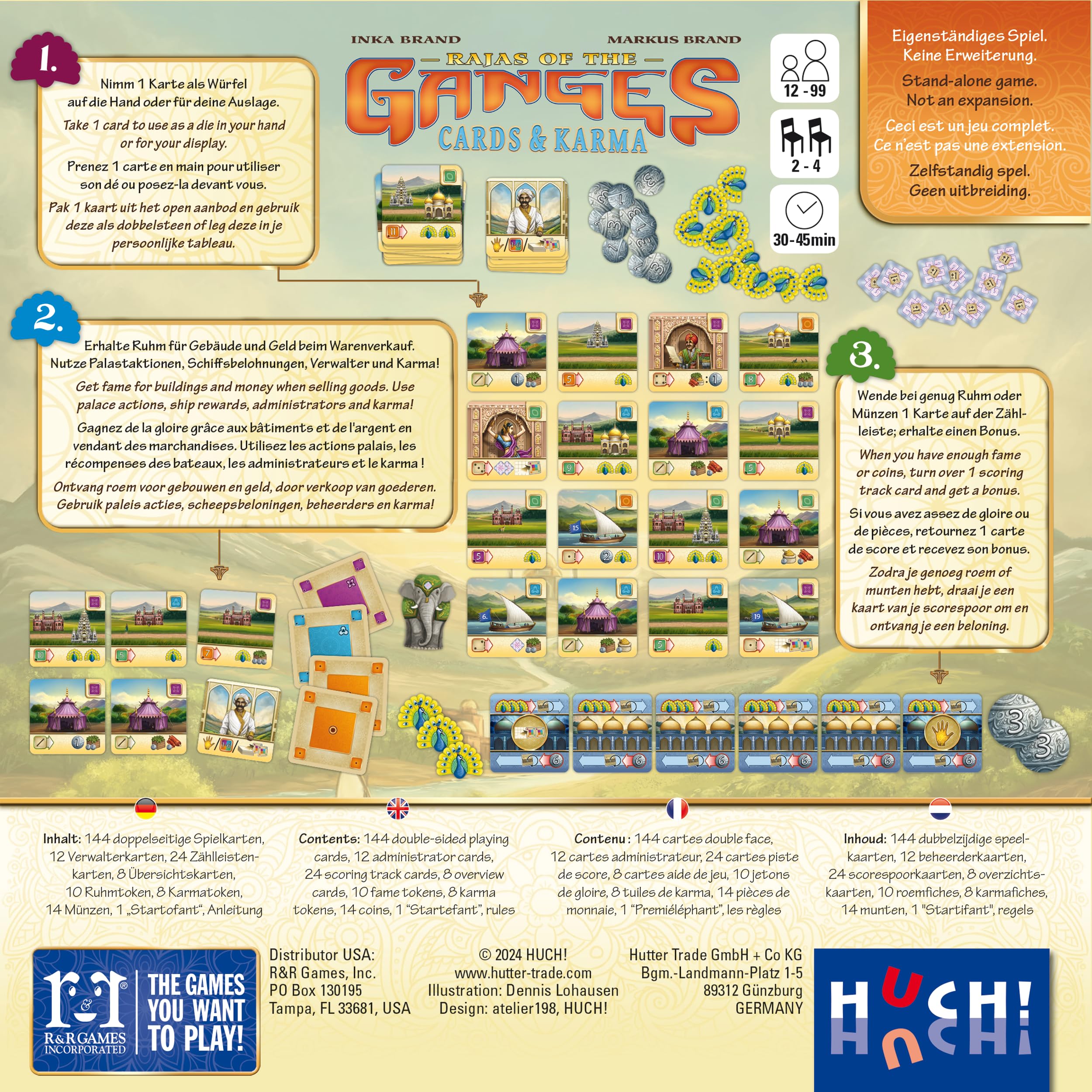 HUCH! Rajas of the Ganges - Cards & Karma Card Game 4