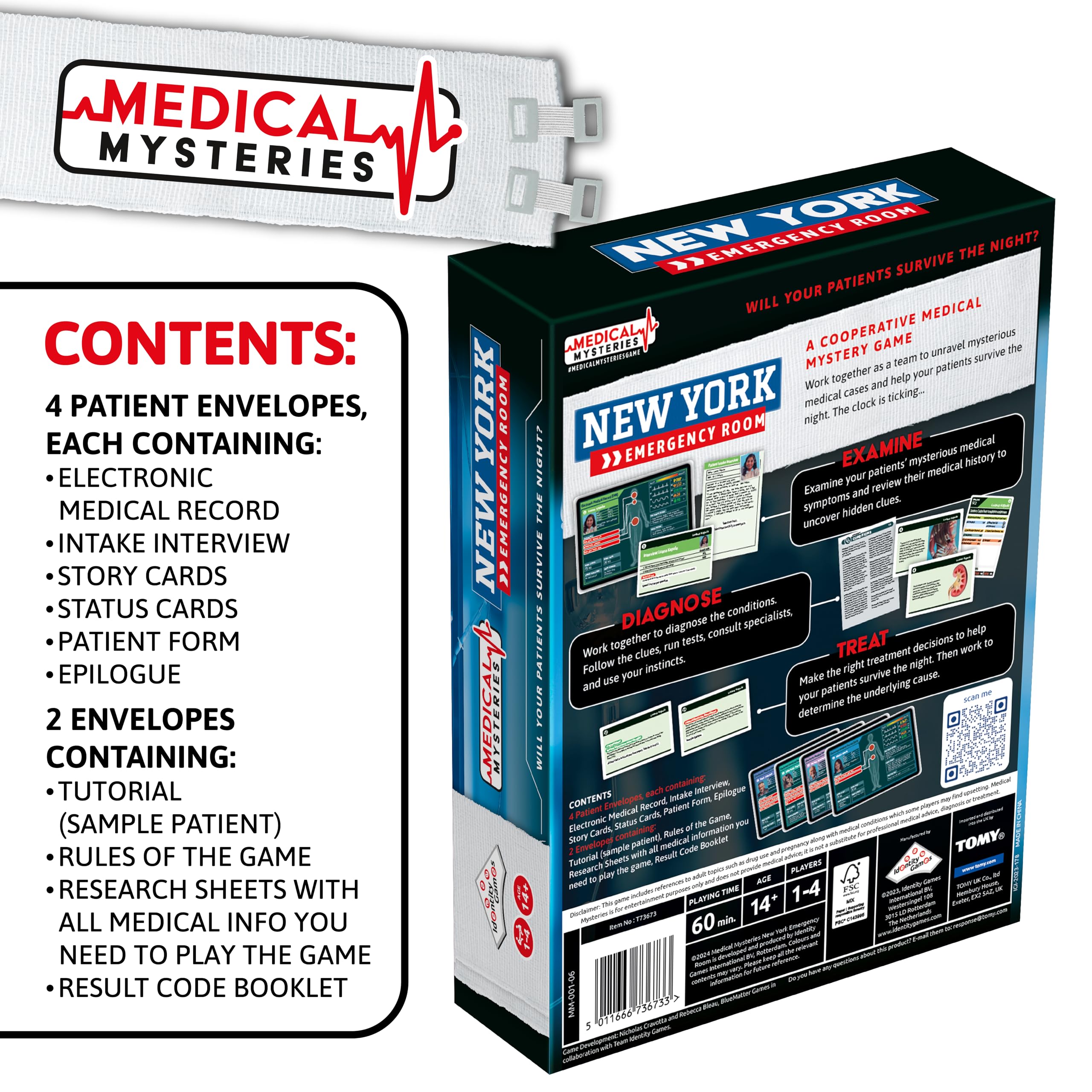 Fat Brain Toys Medical Mysteries Board Game - Cooperative Strategy Game for Adults & Teens 13