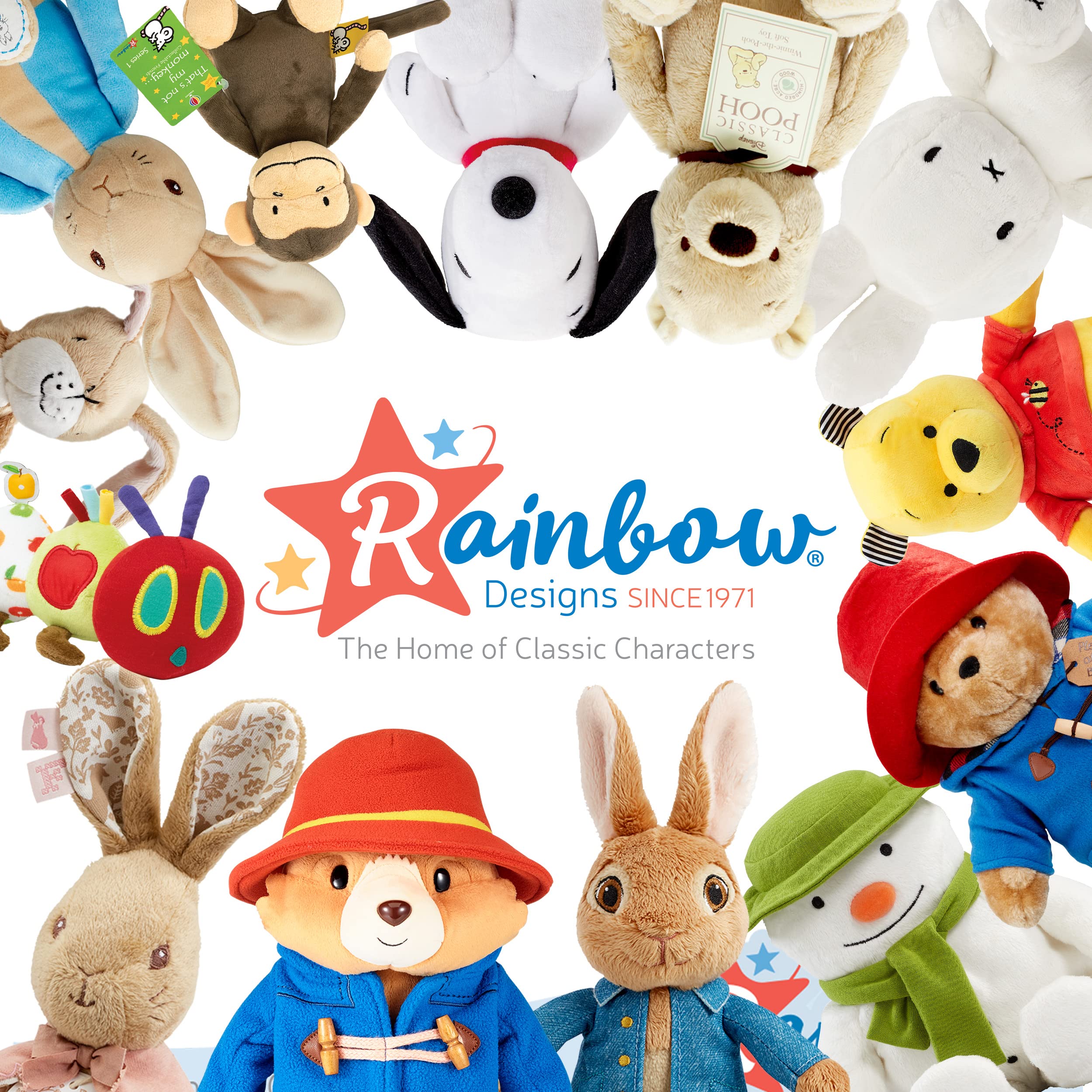 Rainbow Designs Little Nutbrown Hare Rattle Toy - Soft Plush Baby Rattle for Newborns | Ages 1 Month+ 7