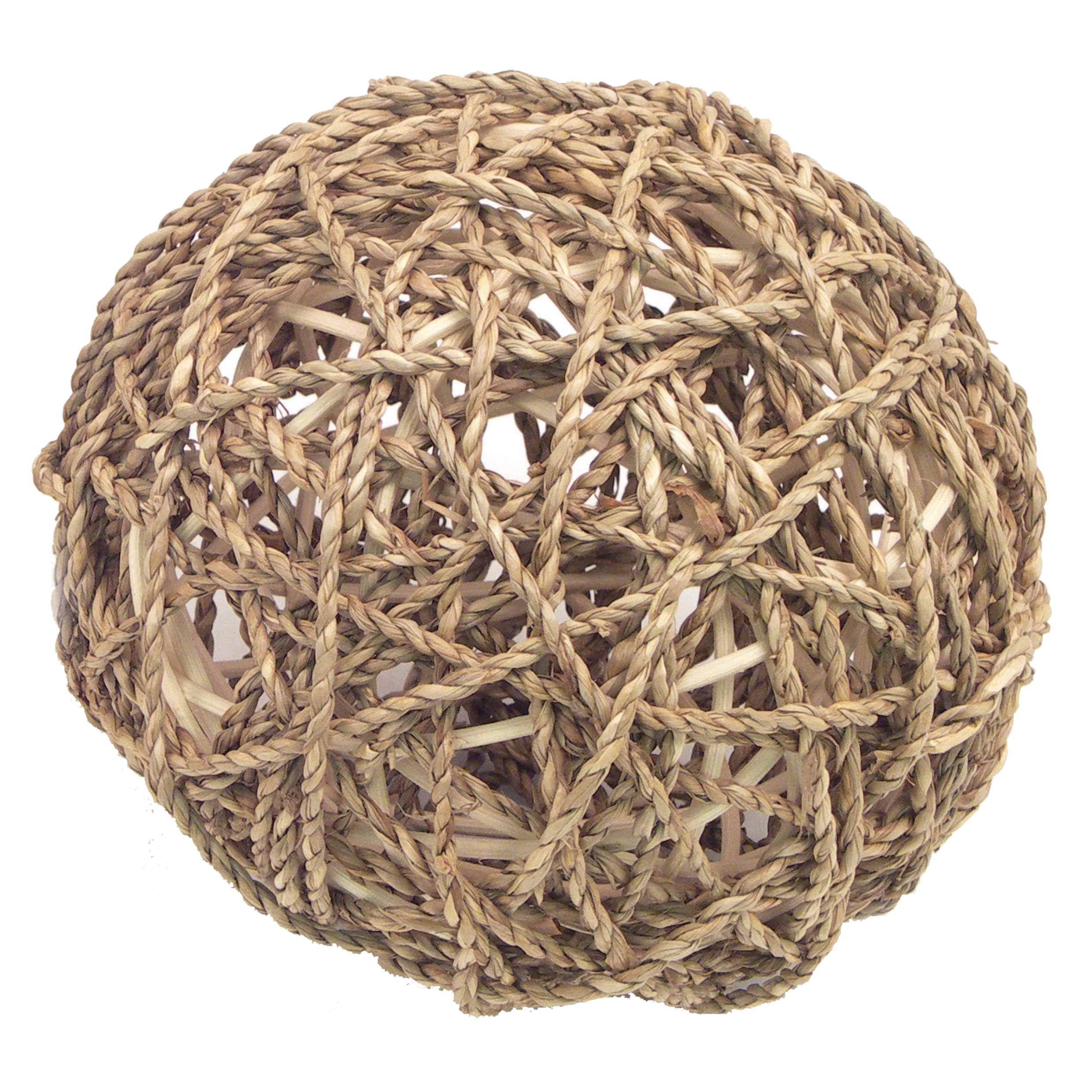 Rosewood Sea Grass Fun Ball - Natural Chew Toy for Small Animals | 15cm Diameter | Assorted Colours