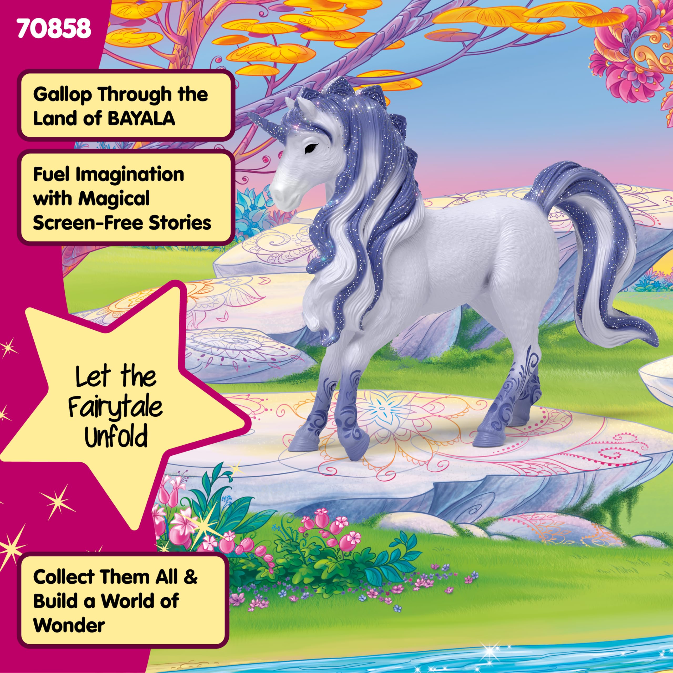 Schleich Bayala Cosmos Unicorn Stallion - 5" Fantasy Horse Play Figure for Kids 10