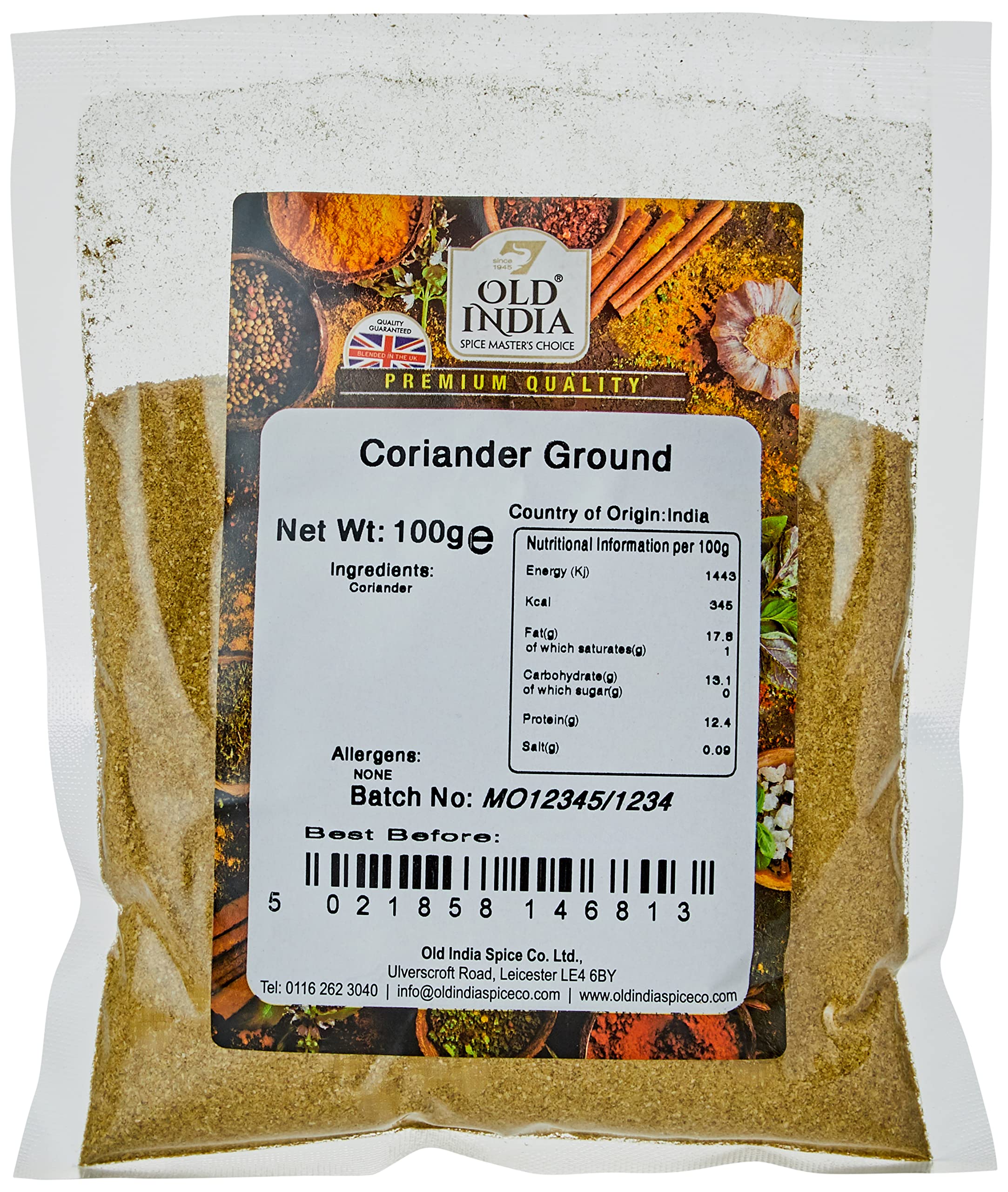 Old India Ground Coriander Powder - 100g | 100% Natural | 2 Year Shelf Life 1