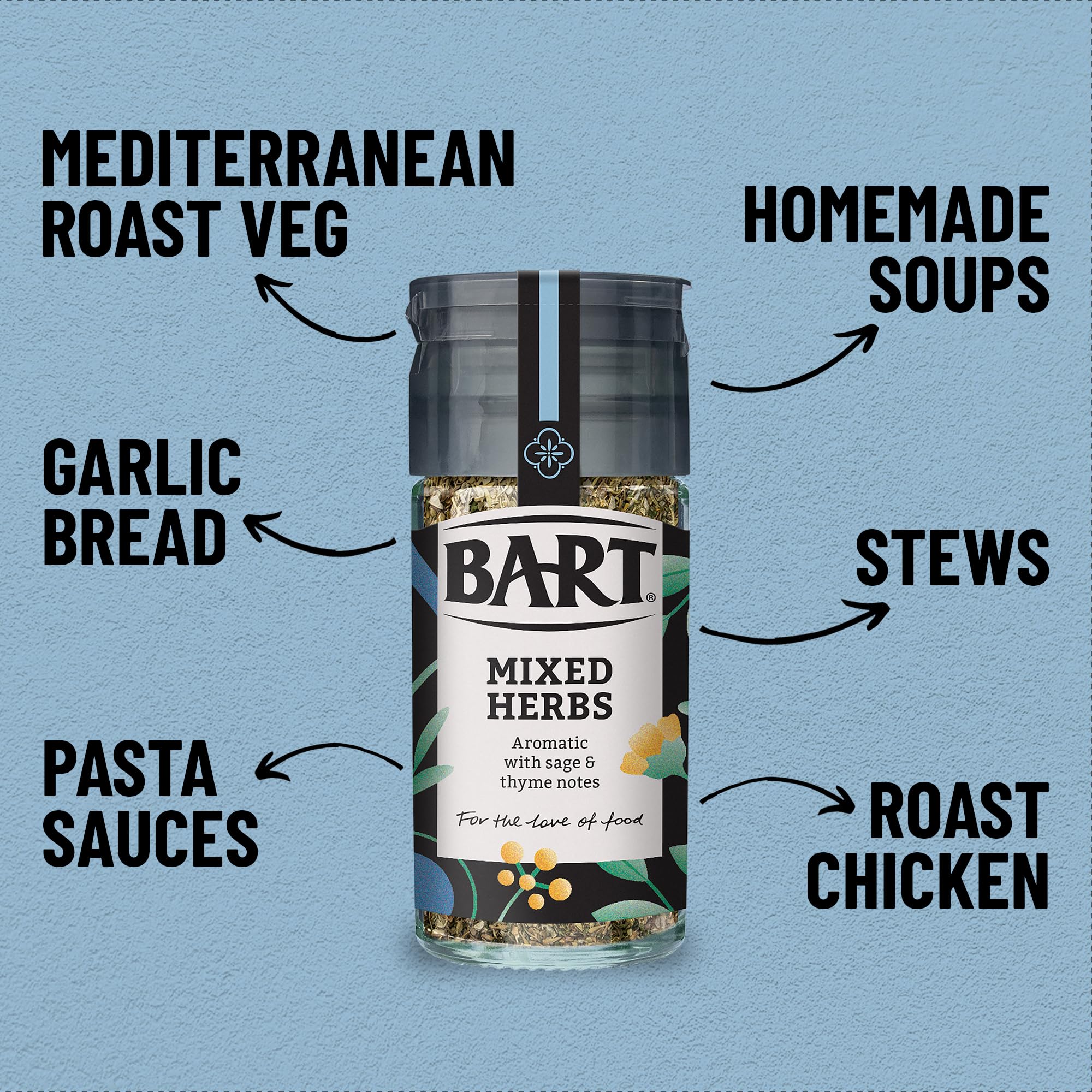 BART Essential Herbs Bundle – Thymian, Oregano, Basilikum, Petersilie, gemischte Kräuter und Estragon 7