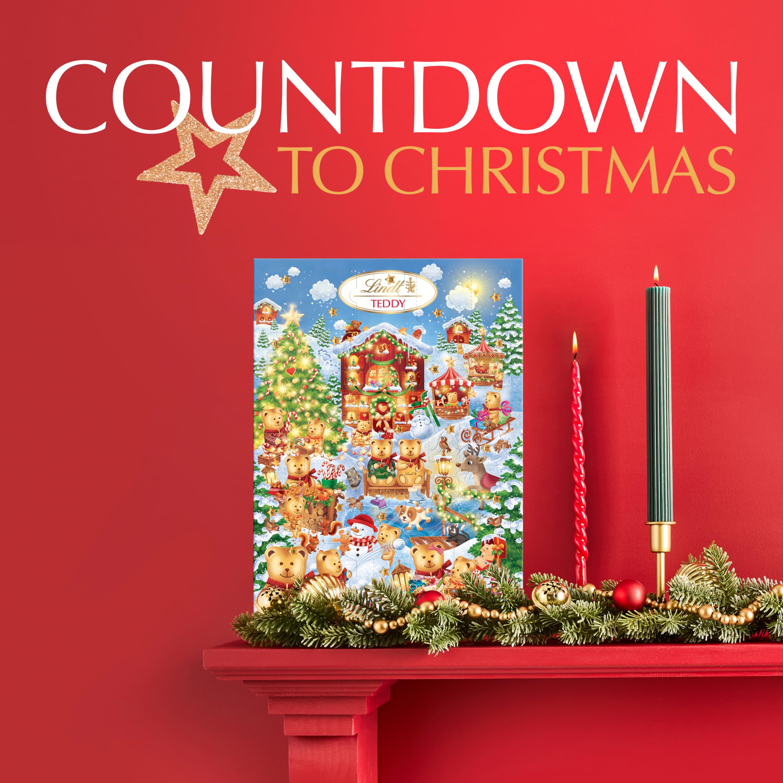 Lindt Teddy Winter Wonderland Advent Calendar 2025 – 170g Milk & White Chocolate 5