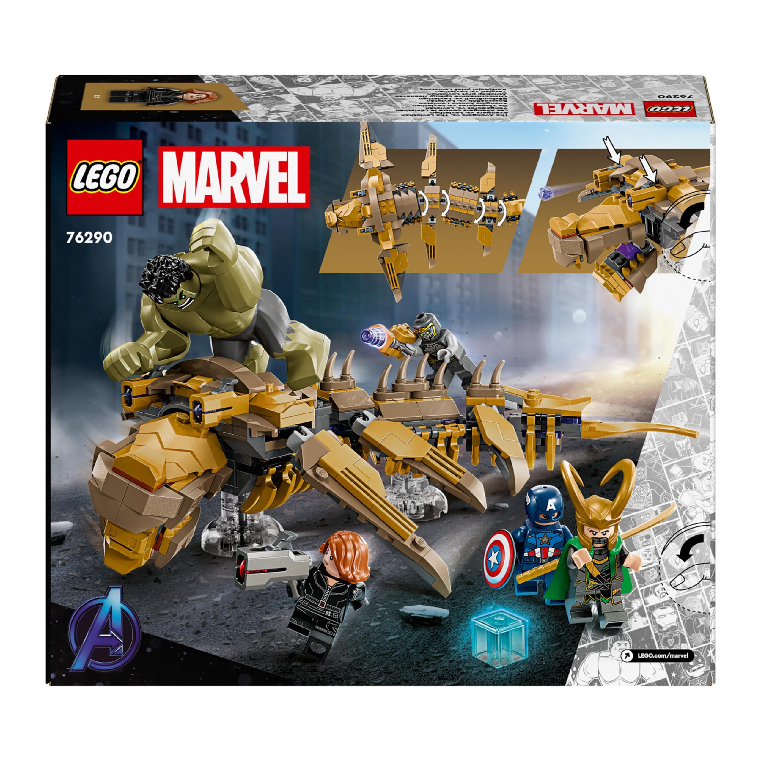LEGO Marvel The Avengers vs. The Leviathan - Buildable Playset with Hulk, Captain America, Black Widow, Loki & Chitauri (76290) 9