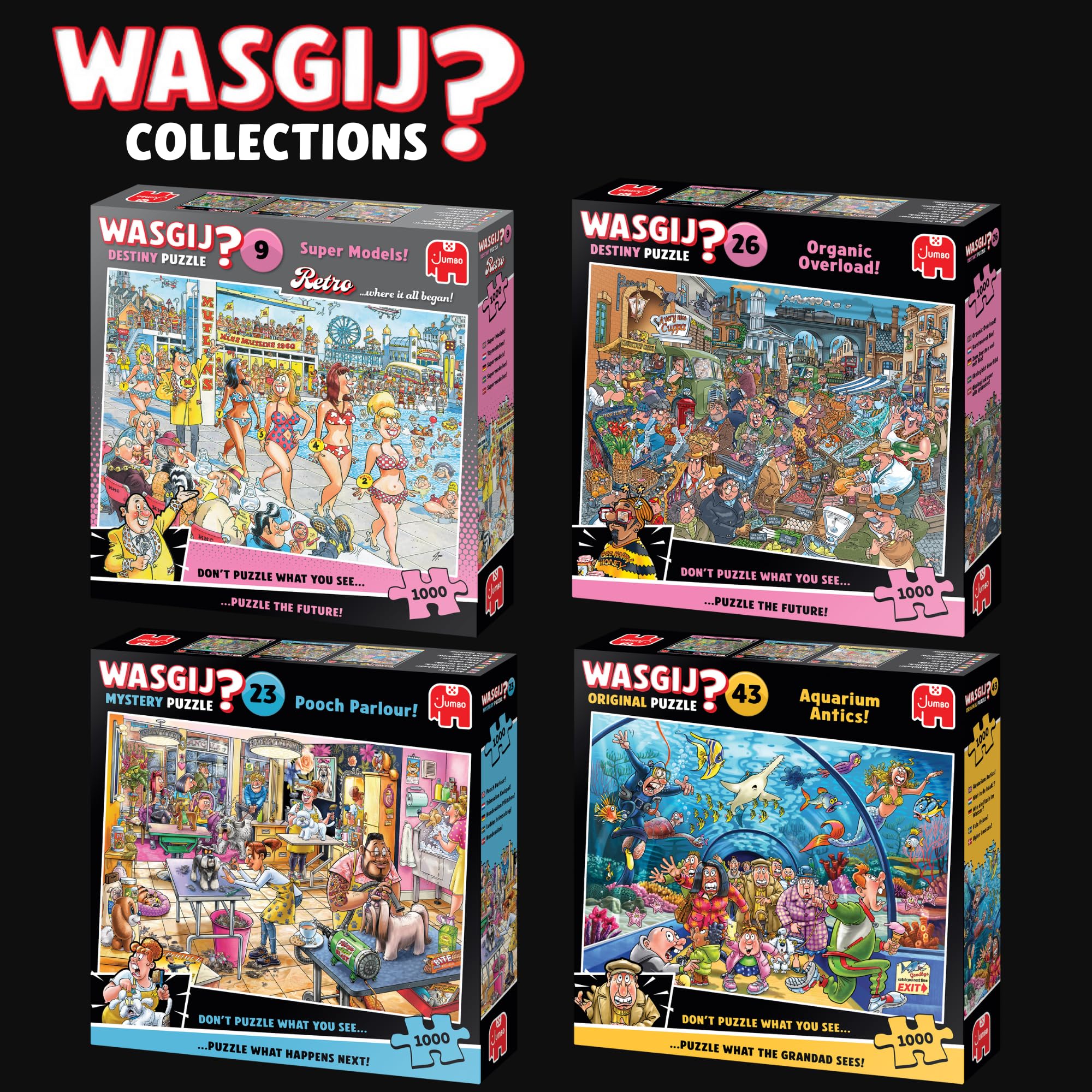 Wasgij Retro Destiny 9: Super Models - 1000 Piece Jigsaw Puzzle for Adults 5
