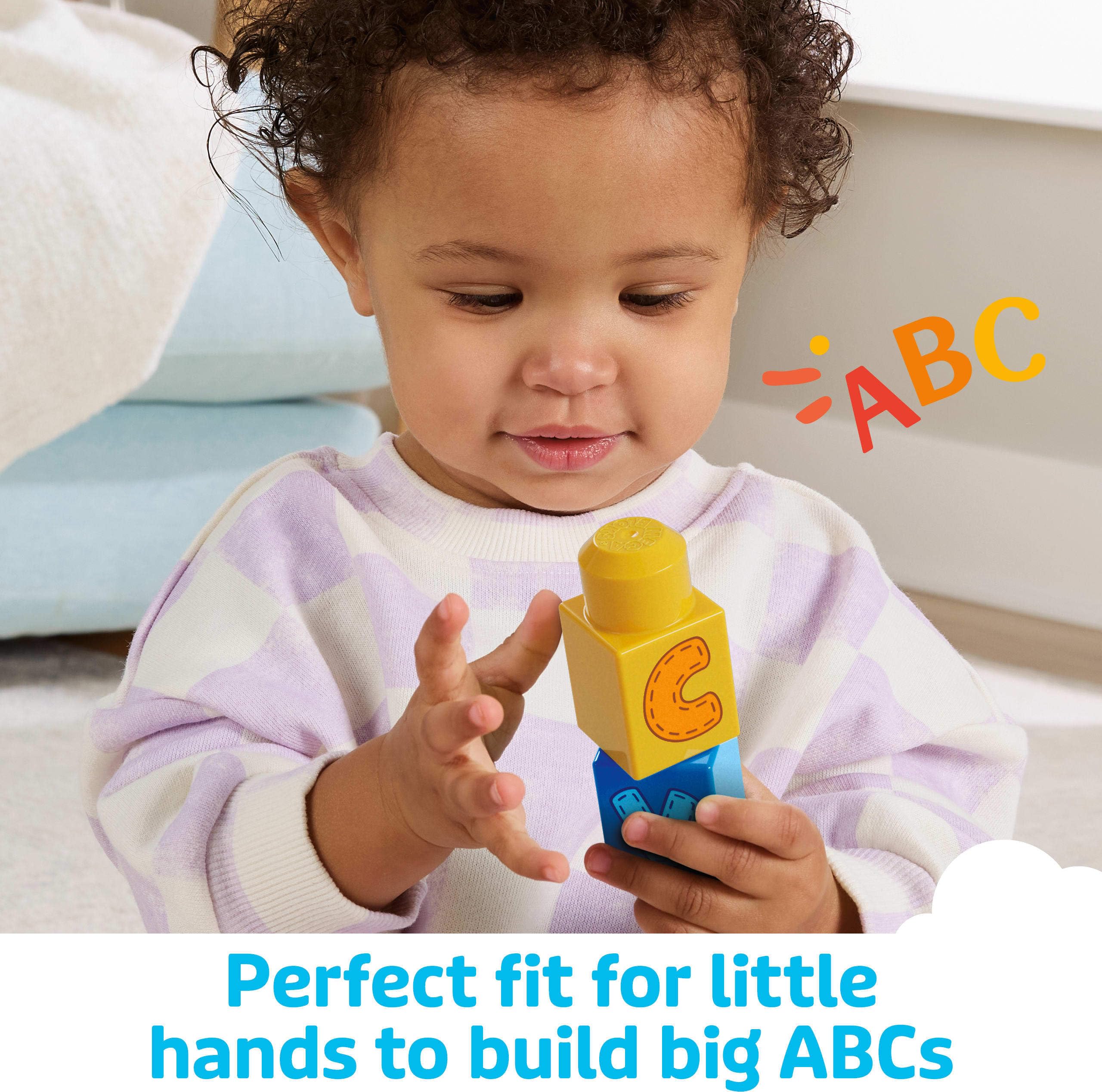 Mega Bloks Building Basics ABC Learning Train - Educational Building Set for Toddlers 1+ 10