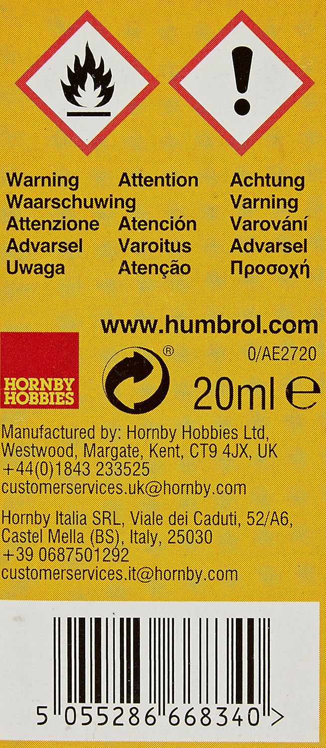 Humbrol AE2720 Poly Cement Clear Adhesive for Plastic Model Kits 4
