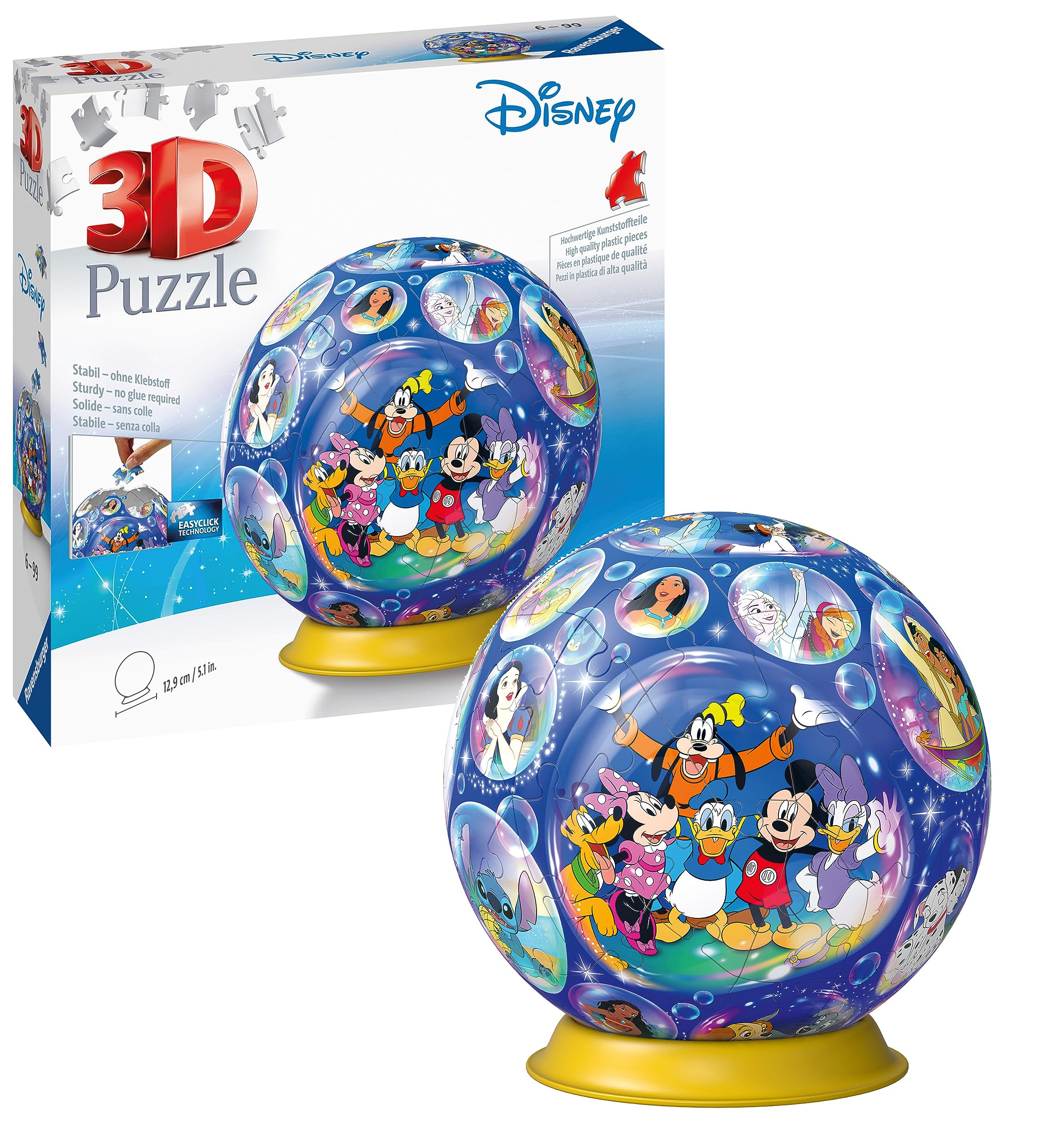 Ravensburger Classic Disney Characters 3D Jigsaw Puzzle - 72 Pieces, No Glue Required