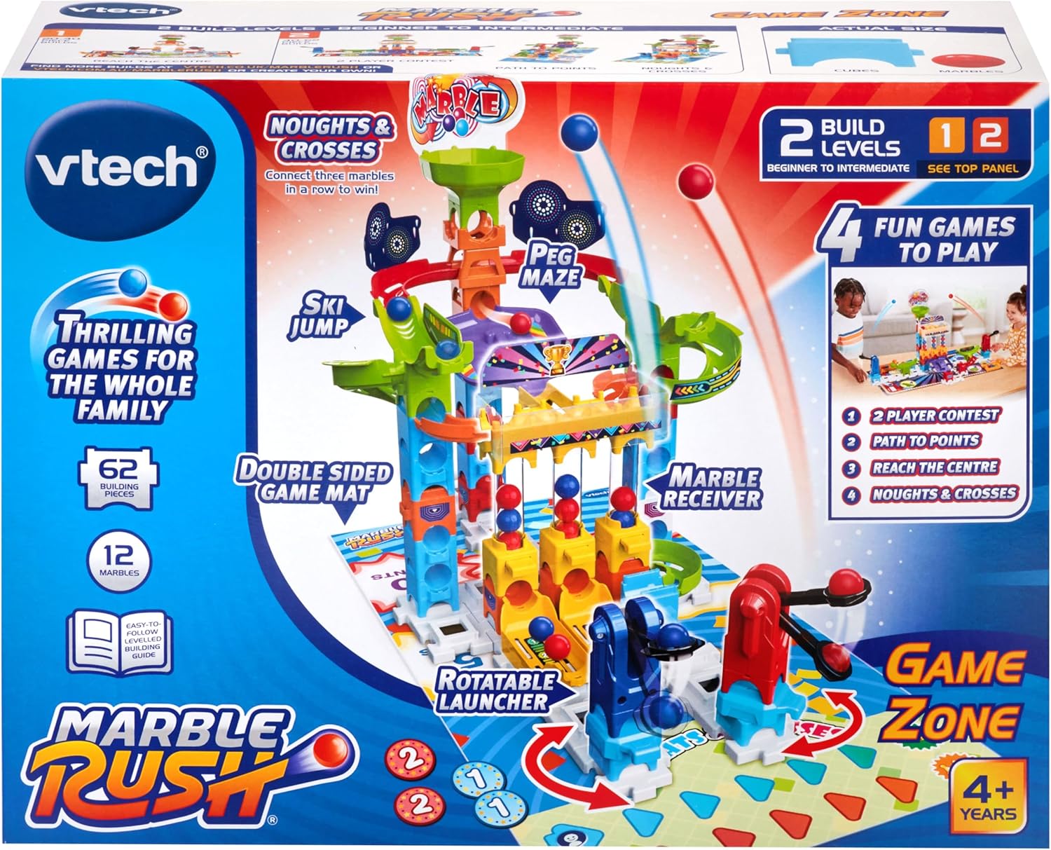 VTech Marble Rush Game Zone Construction Set with 12 Marbles and 62 Build Pieces 7