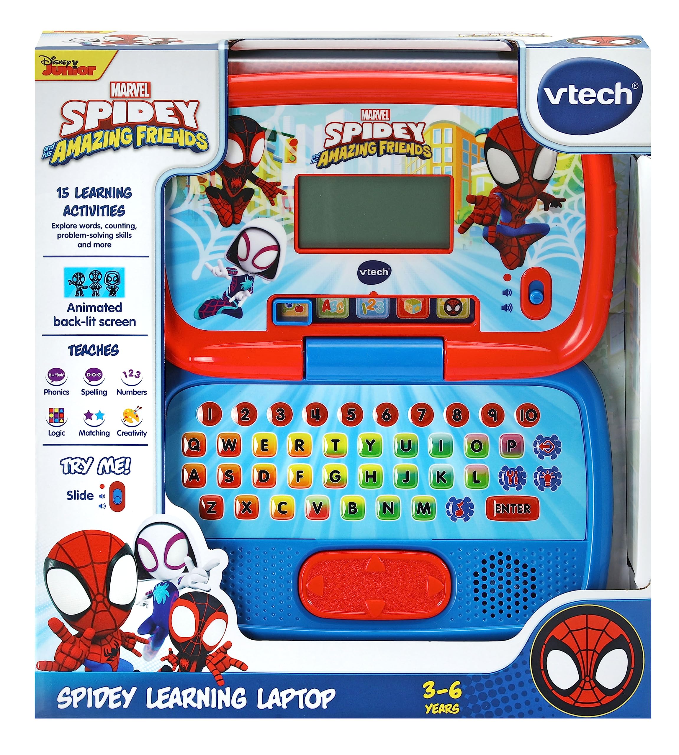 VTech Spidey Learning Laptop - Interactive Educational Toy for Ages 3-6 5